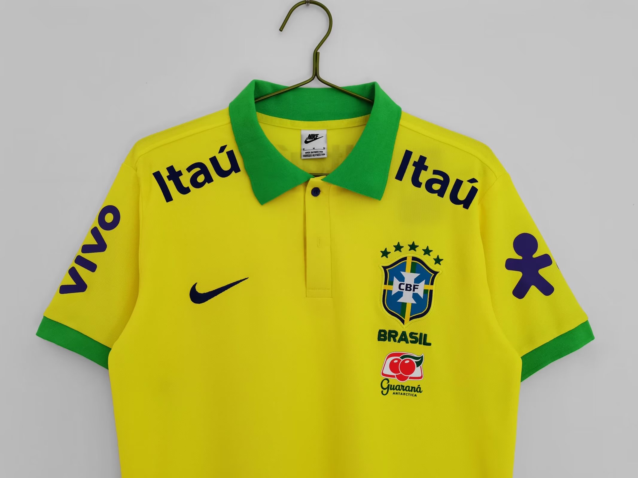 22/23 Brazil Yellow Polo Jersey Thai Quality - leoleo123123