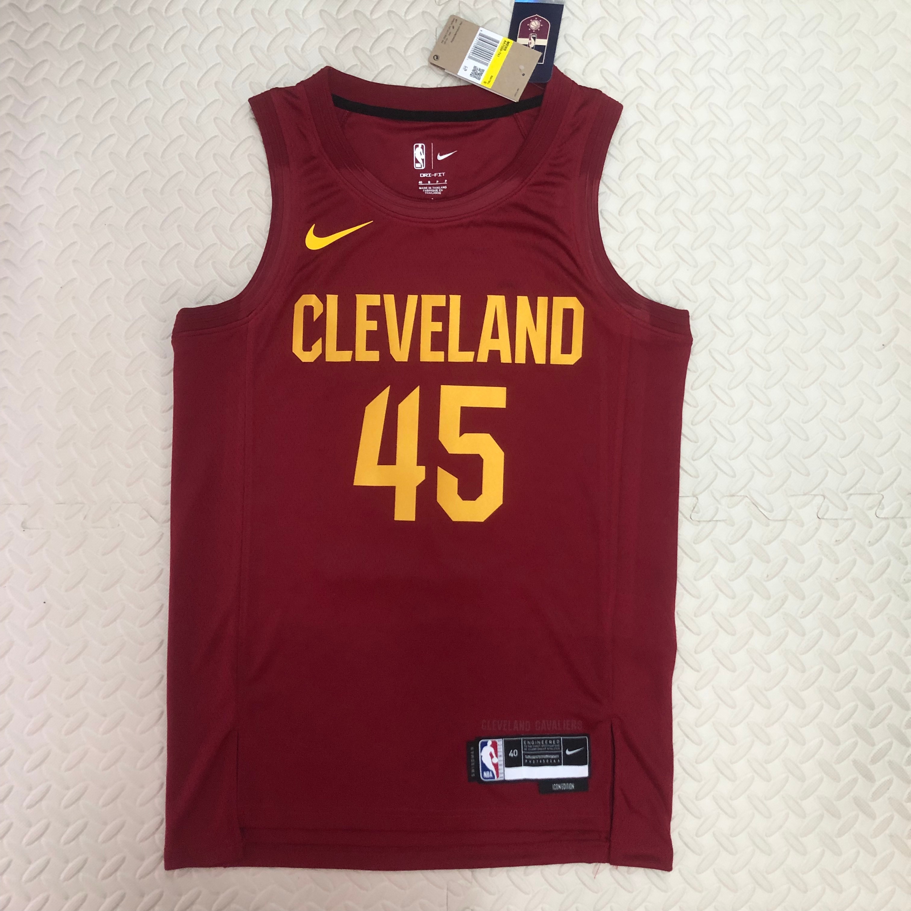 NBA Season 2023 Men Cleveland Cavaliers Red #45 MITCHELL Jersey High Quality Name and Number Print - leoleo123123