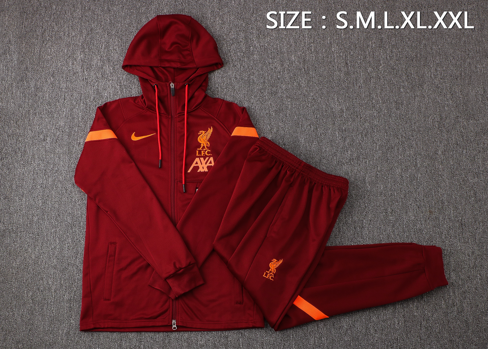 21/22 Liverpool Red Jacket Tracksuit with Cap Thai Quality - leoleo123123