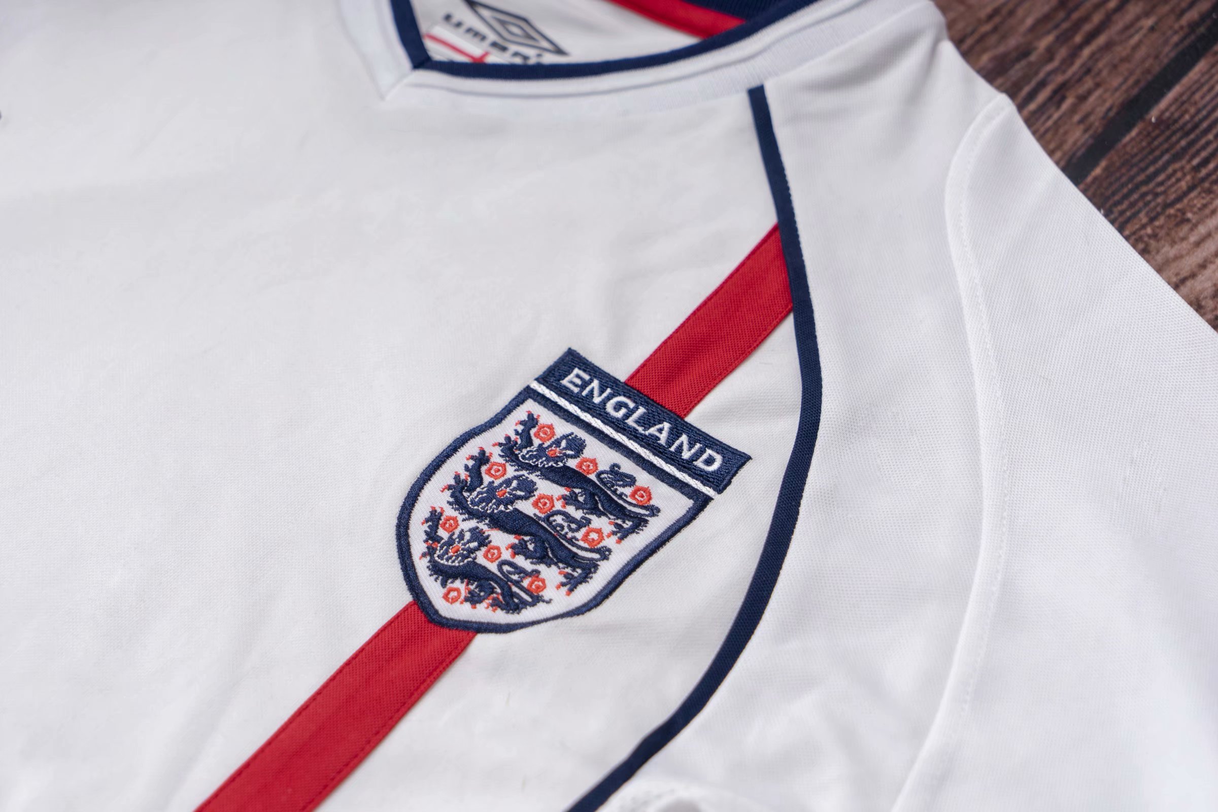 2002 England Home Retro Jersey - leoleo123123