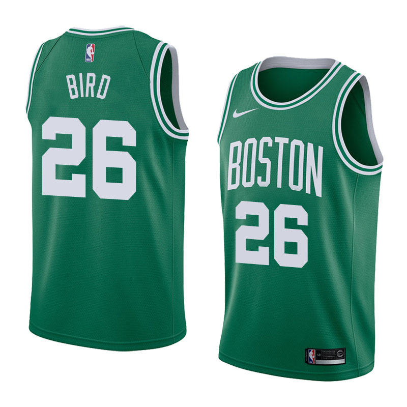 NBA Boston Celtics Green with White Name #26 BIRD Jersey High Quality Name and Number Print - leoleo123123
