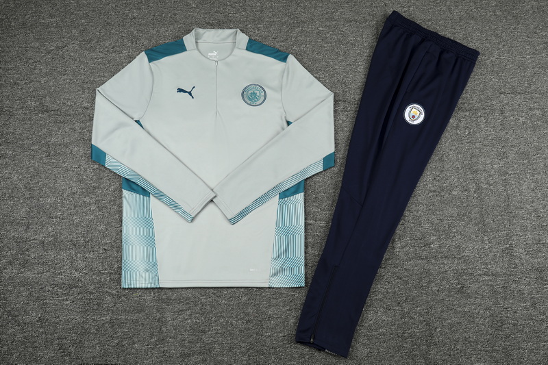 21/22 Manchester City Grey Sweater Tracksuit Thai Quality - leoleo123123