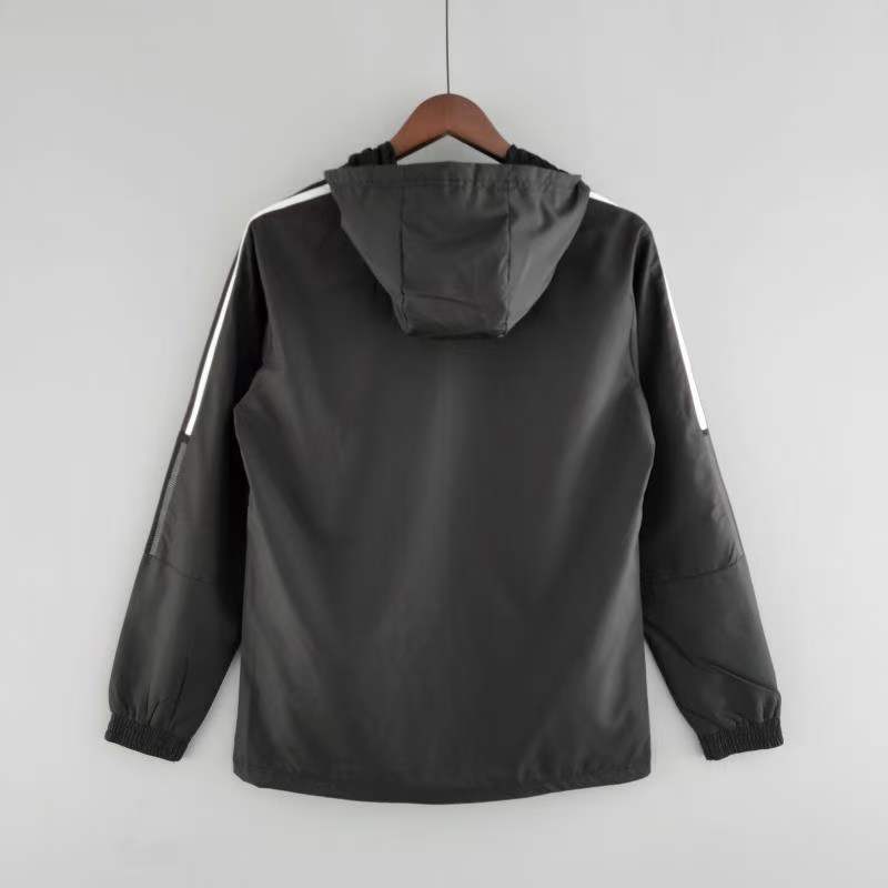 22/23 Real Madrid Black Windbreaker Jacket Thai Quality - leoleo123123