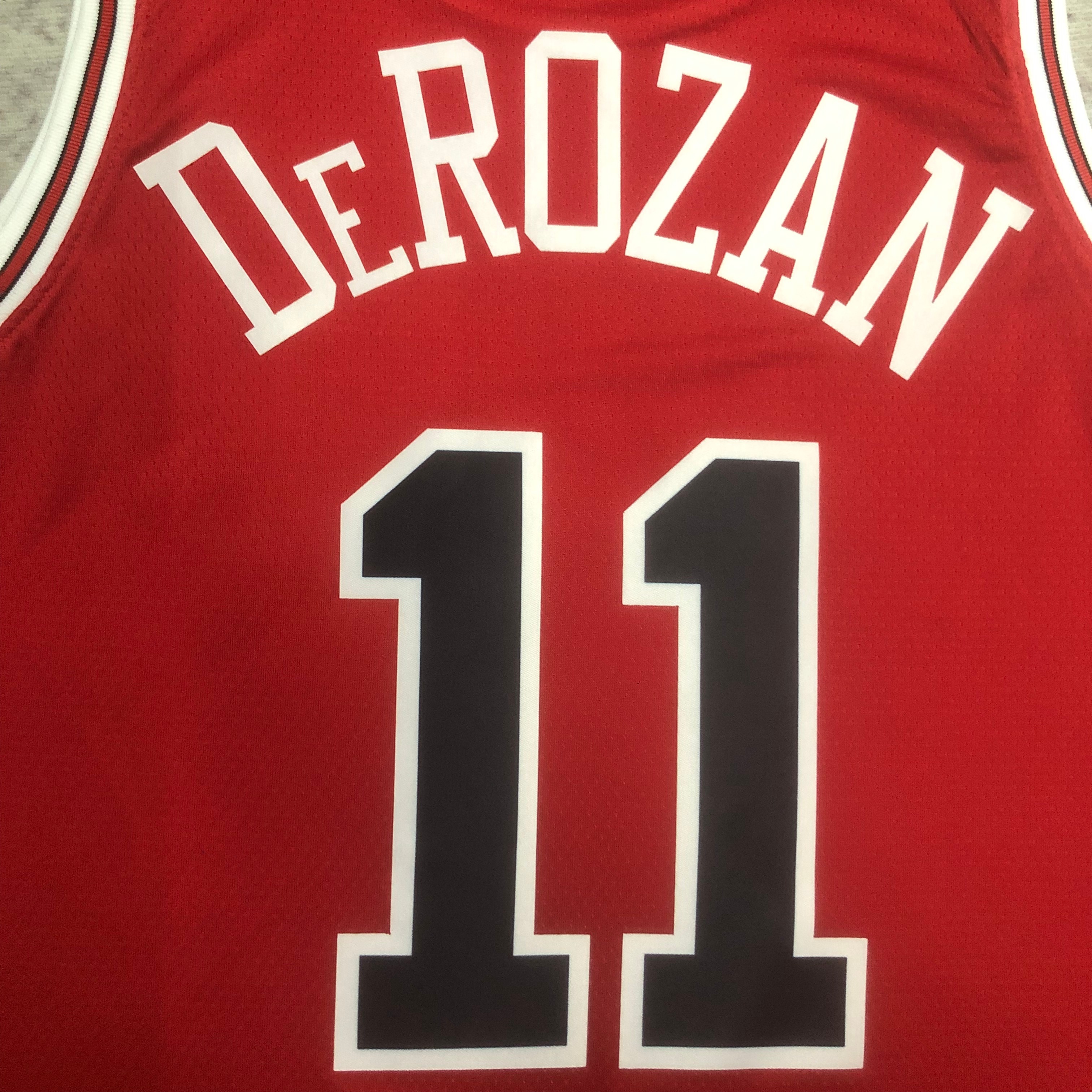 NBA Men 2023 Chicago Bulls Red #11 DEROZAN Jersey High Quality Name and Number Print - leoleo123123