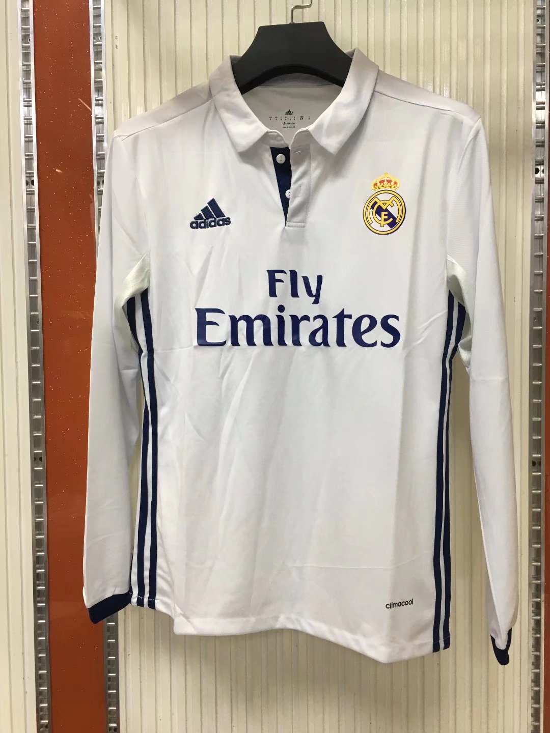 16/17 Real Madrid Home Retro Jersey Long Sleeve - leoleo123123