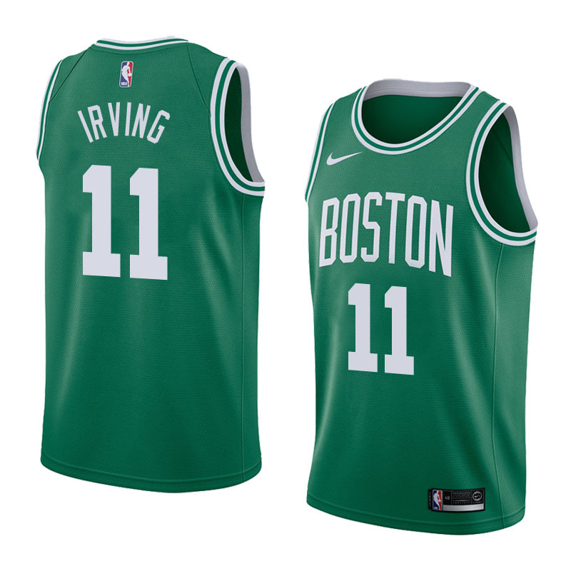 NBA Boston Celtics Green with White Name #11 IRVING Jersey High Quality Name and Number Print - leoleo123123