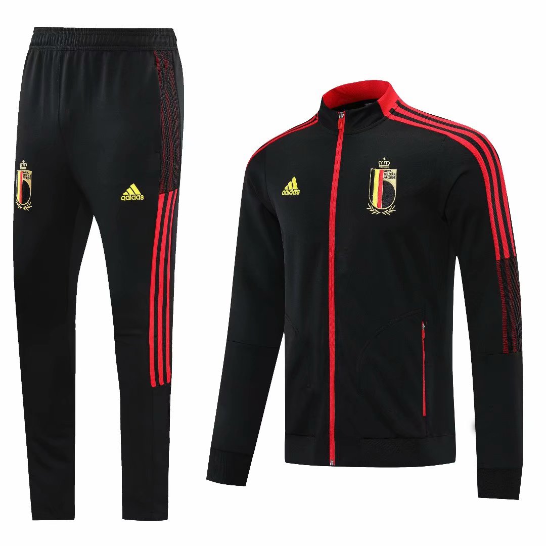 21/22 Belgium Black Jacket Tracksuit Thai Quality - leoleo123123
