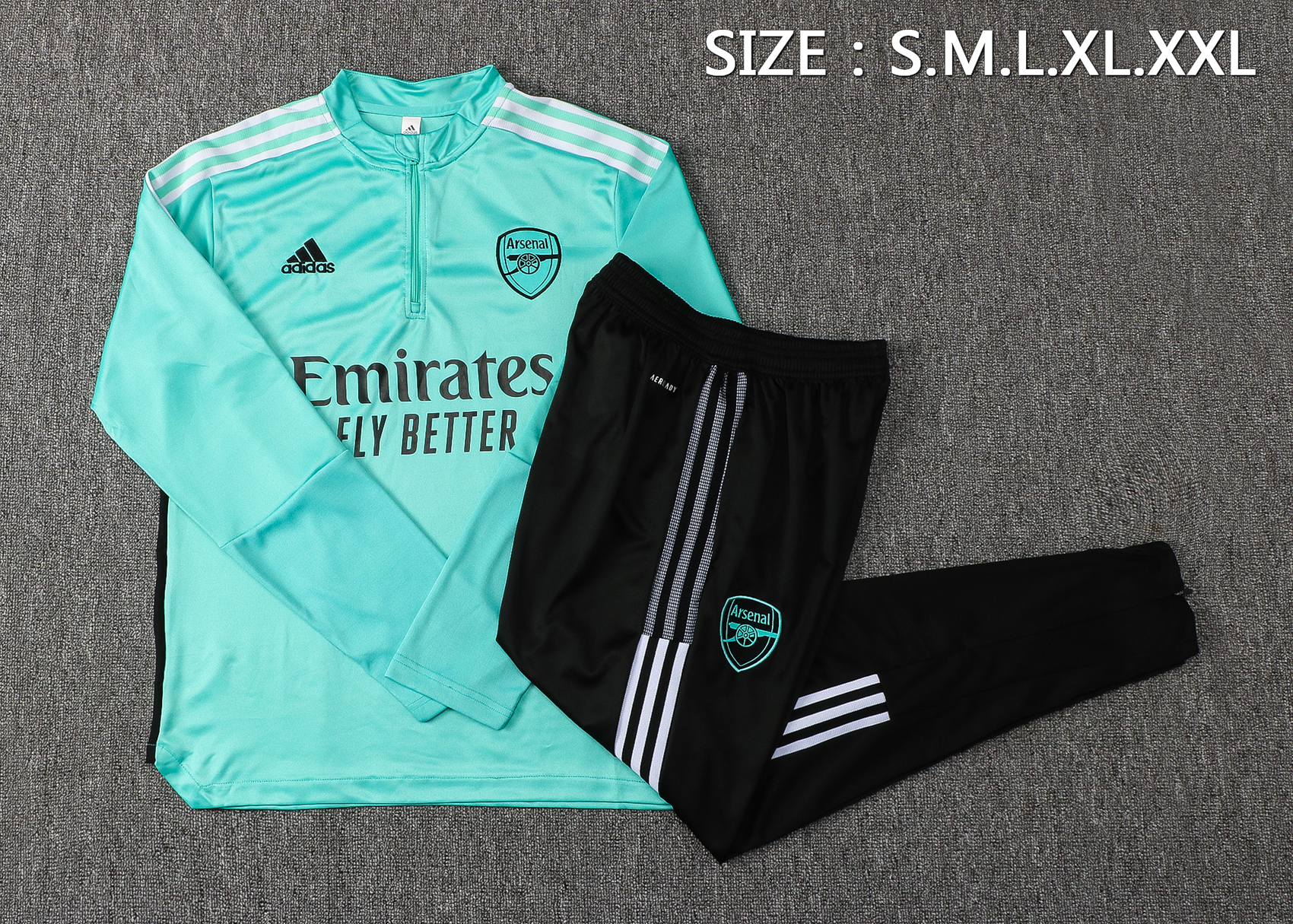 21-22 Arsenal Green Sweater Tracksuit Thai Quality - leoleo123123