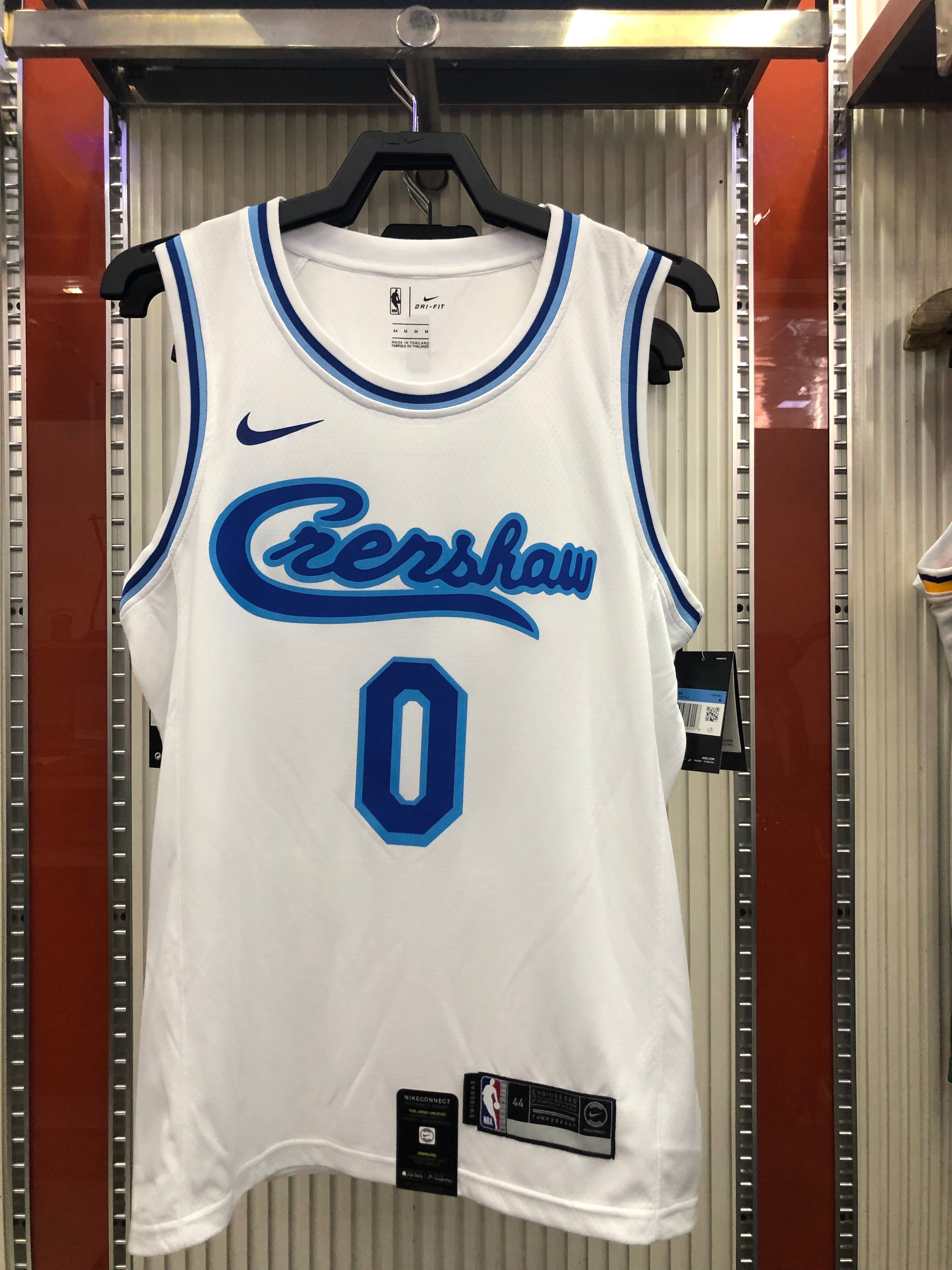 NBA Men Los Angeles Lakers Retro in Latin with Crenshaw #0 KUZMA white Round Neck Jersey High Quality Name and Number Print - leoleo123123