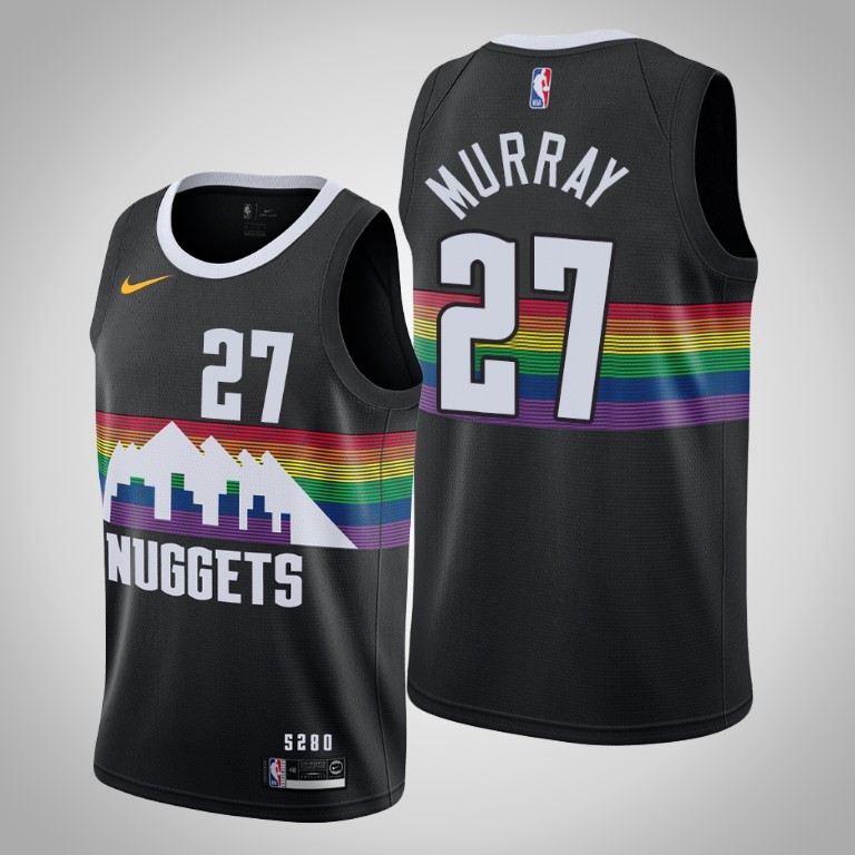 NBA Men Denver Nuggets Black City #27 MURRAY Jersey High Quality Name and Number Print - leoleo123123