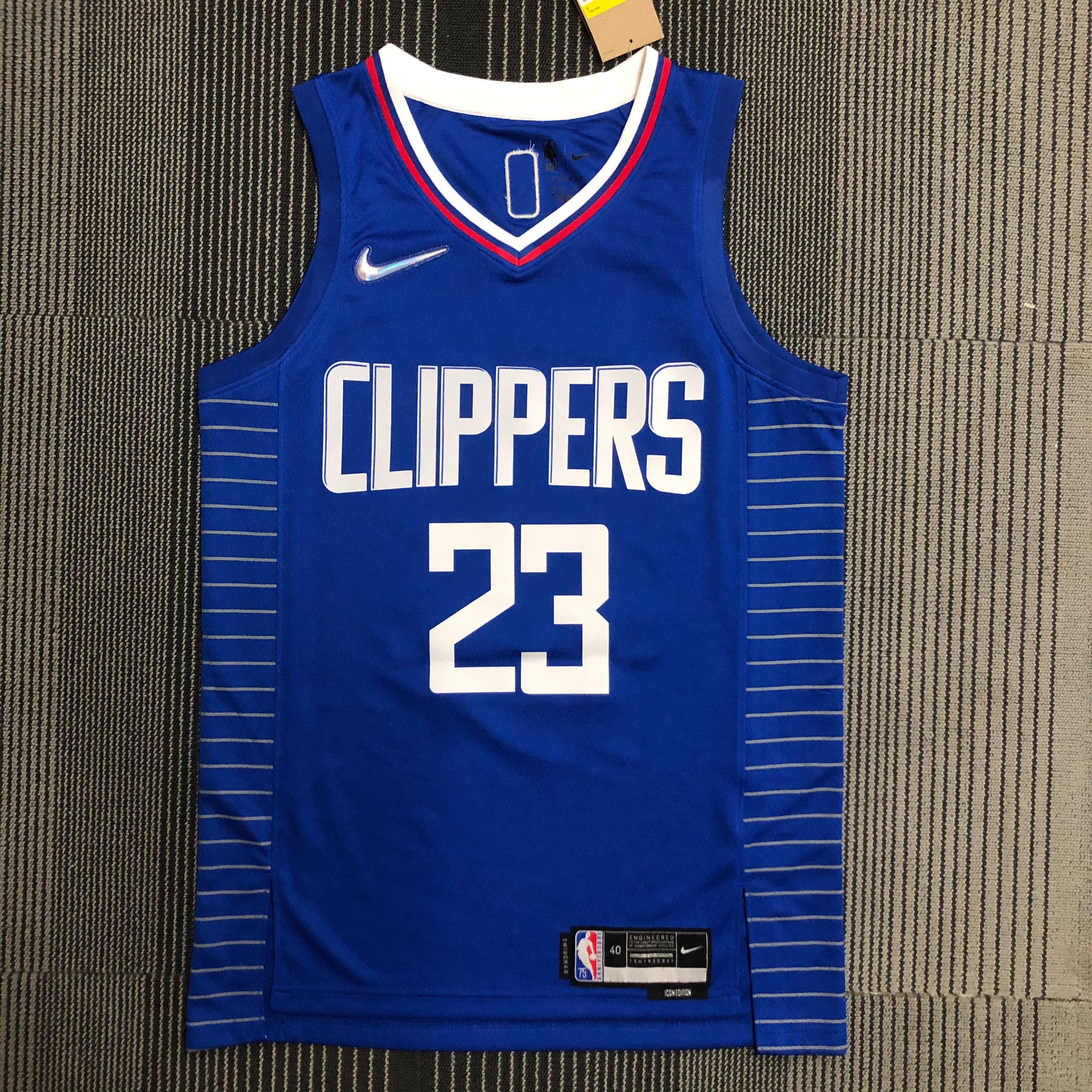 NBA Men 75th Anniversary Los Angeles Clippers Blue #23 WILLIAMS Jersey High Quality Name and Number Print - leoleo123123