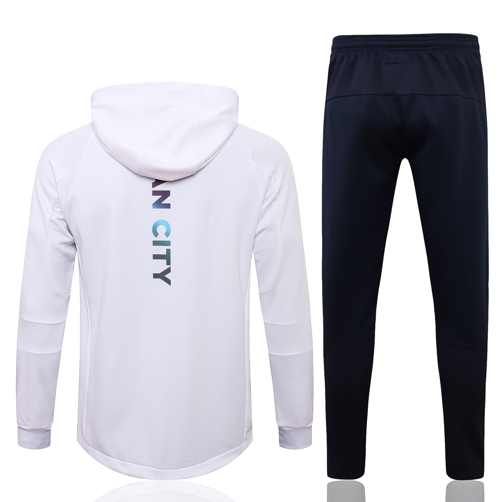 21-22 Man City White Jacket Tracksuit with Cap Thai Quality - leoleo123123