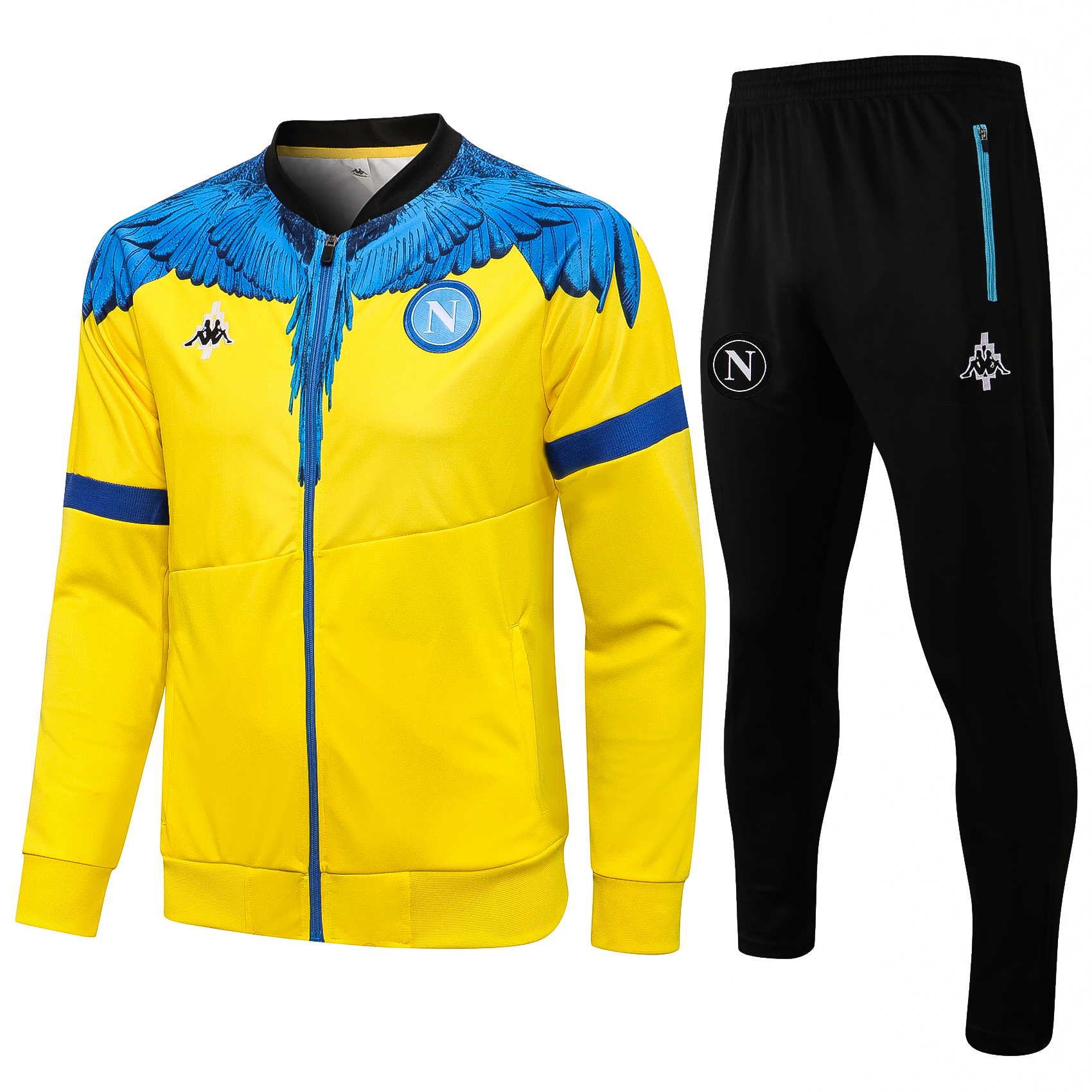 21-22 Napoli Yellow Jacket Tracksuit Thai Quality - leoleo123123