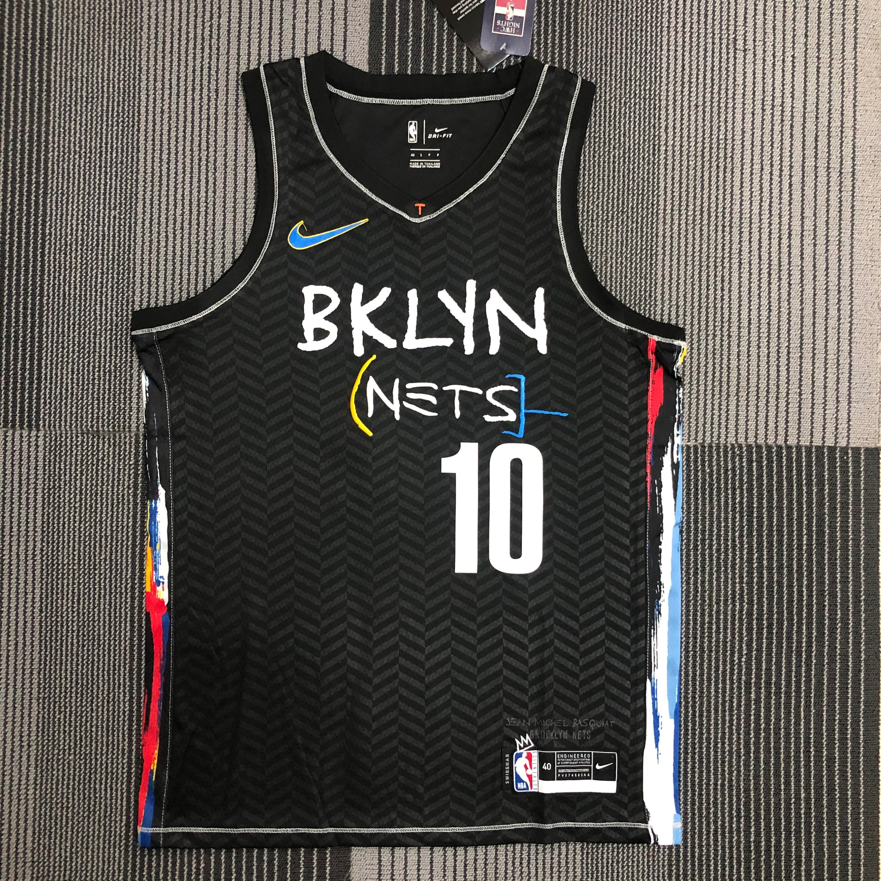 NBA Men Season 2021 Brooklyn Nets Black City #10 SIMMONS Jersey High Quality Name and Number Print - leoleo123123