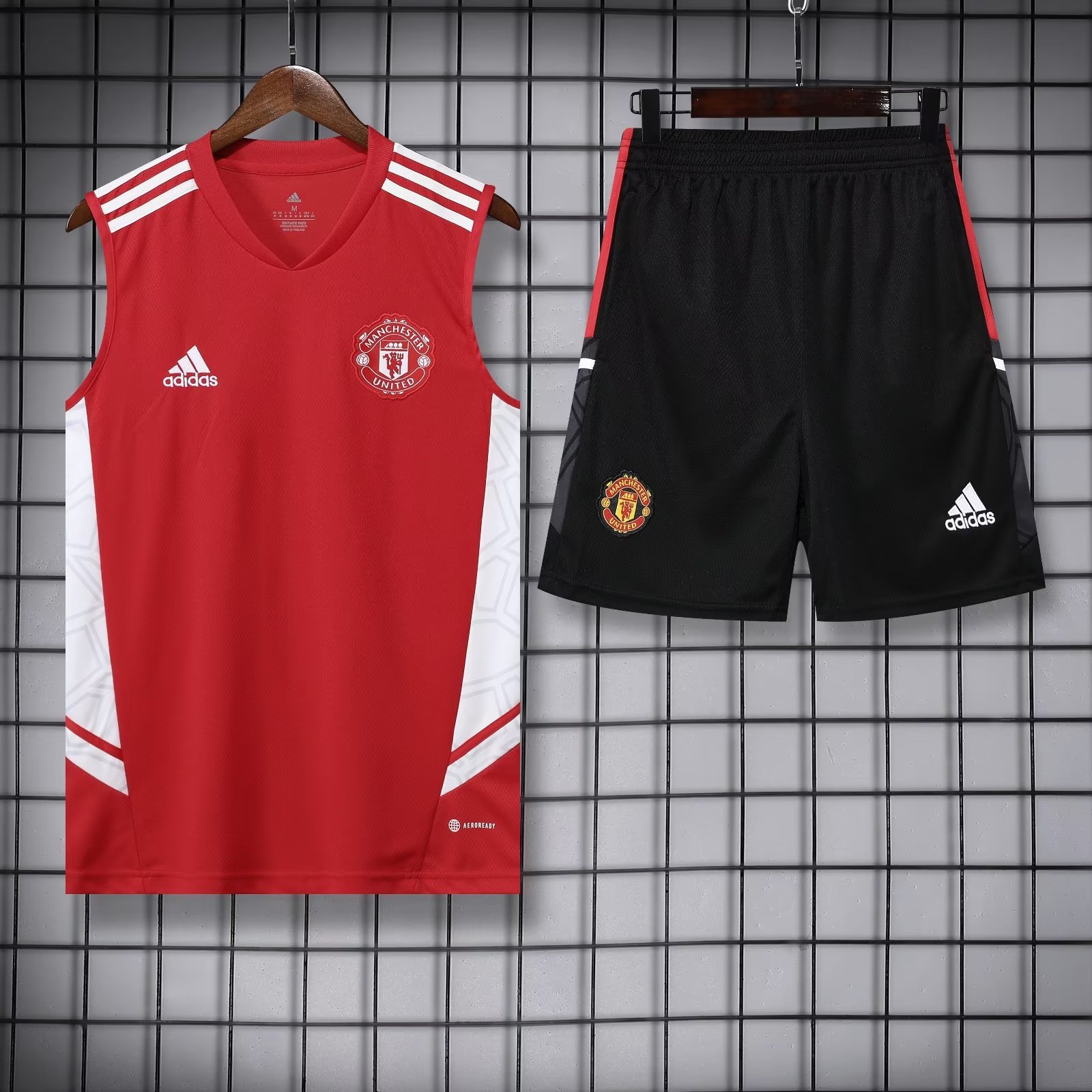 22/23 Manchester United Red Vest Training Tracksuit - leoleo123123