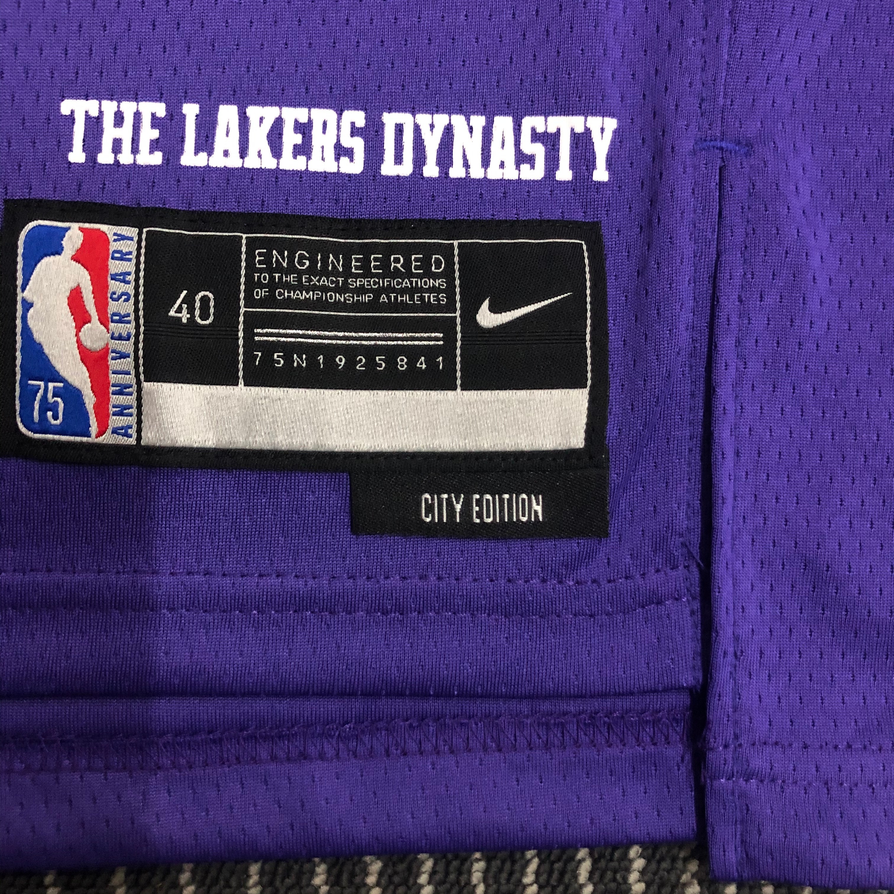 NBA Season 2022 75th Anniversary Los Angeles Lakers Purple Round Neck #0 WESTBROOK Jersey High Quality Name and Number Print - leoleo123123