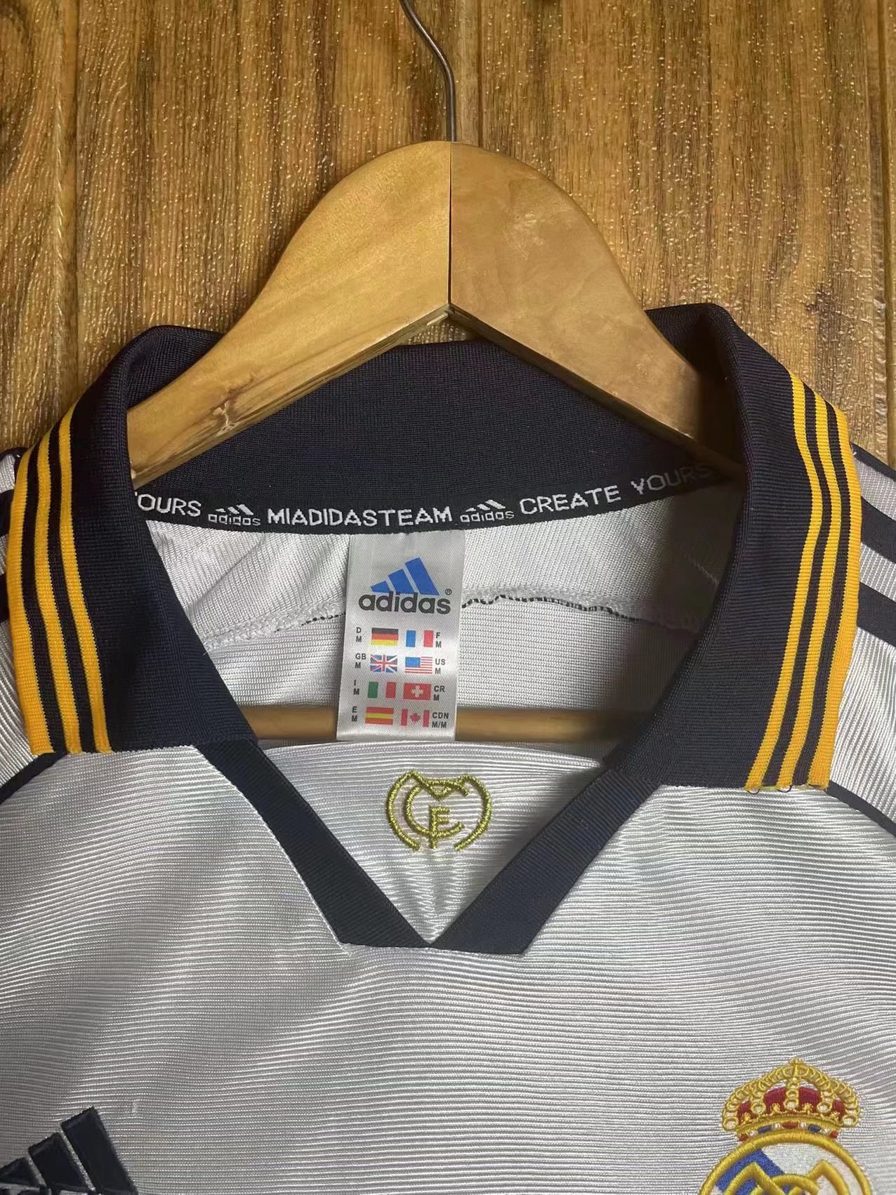99/00 Real Madrid Home Retro Jersey Long Sleeve - leoleo123123