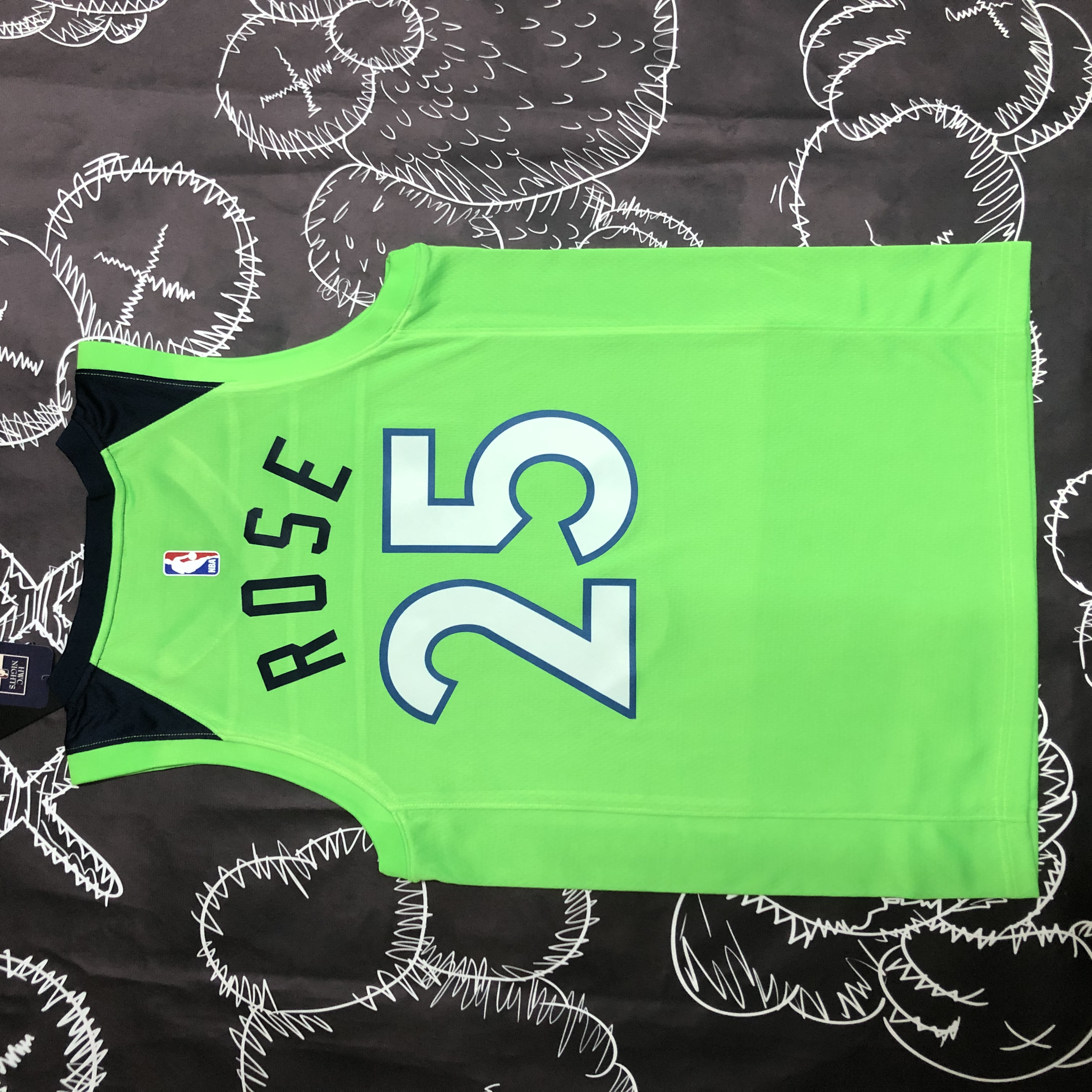 NBA Men Minnesota Timberwolves Green #25 ROSE Jersey High Quality Name and Number Print - leoleo123123
