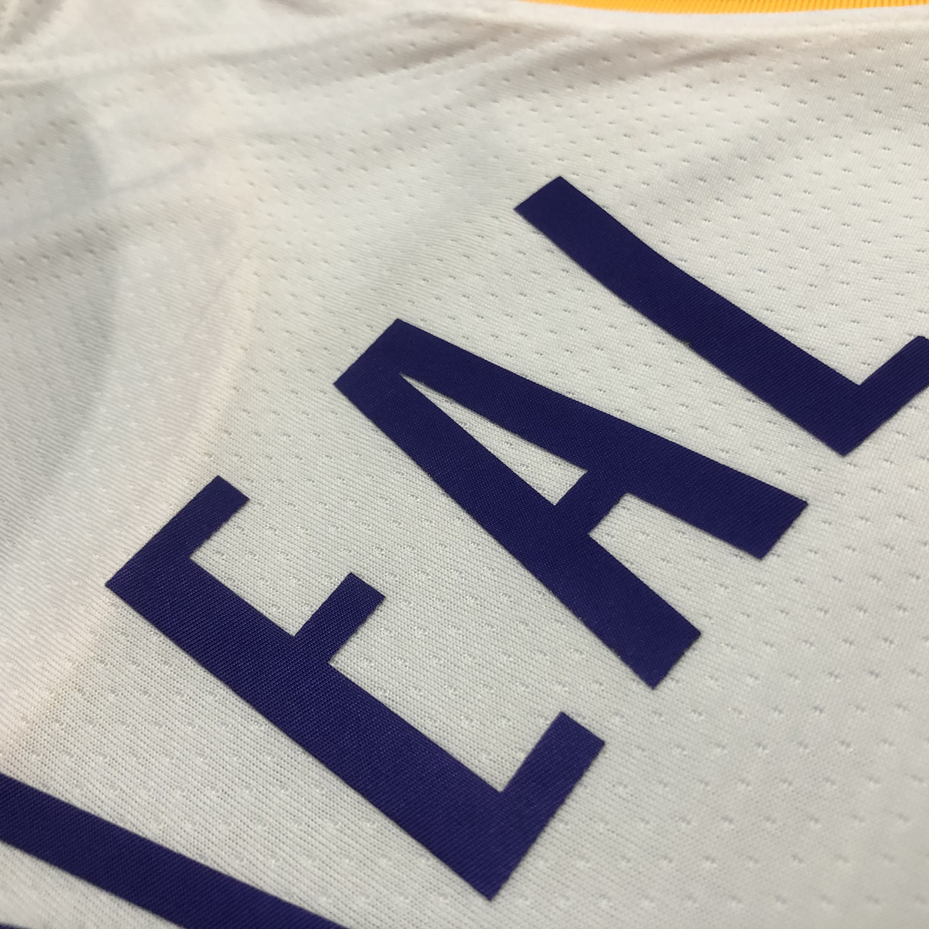 NBA 75th Anniversary Los Angeles Lakers White Round Neck #34 O'NEAL Jersey High Quality Name and Number Print - leoleo123123