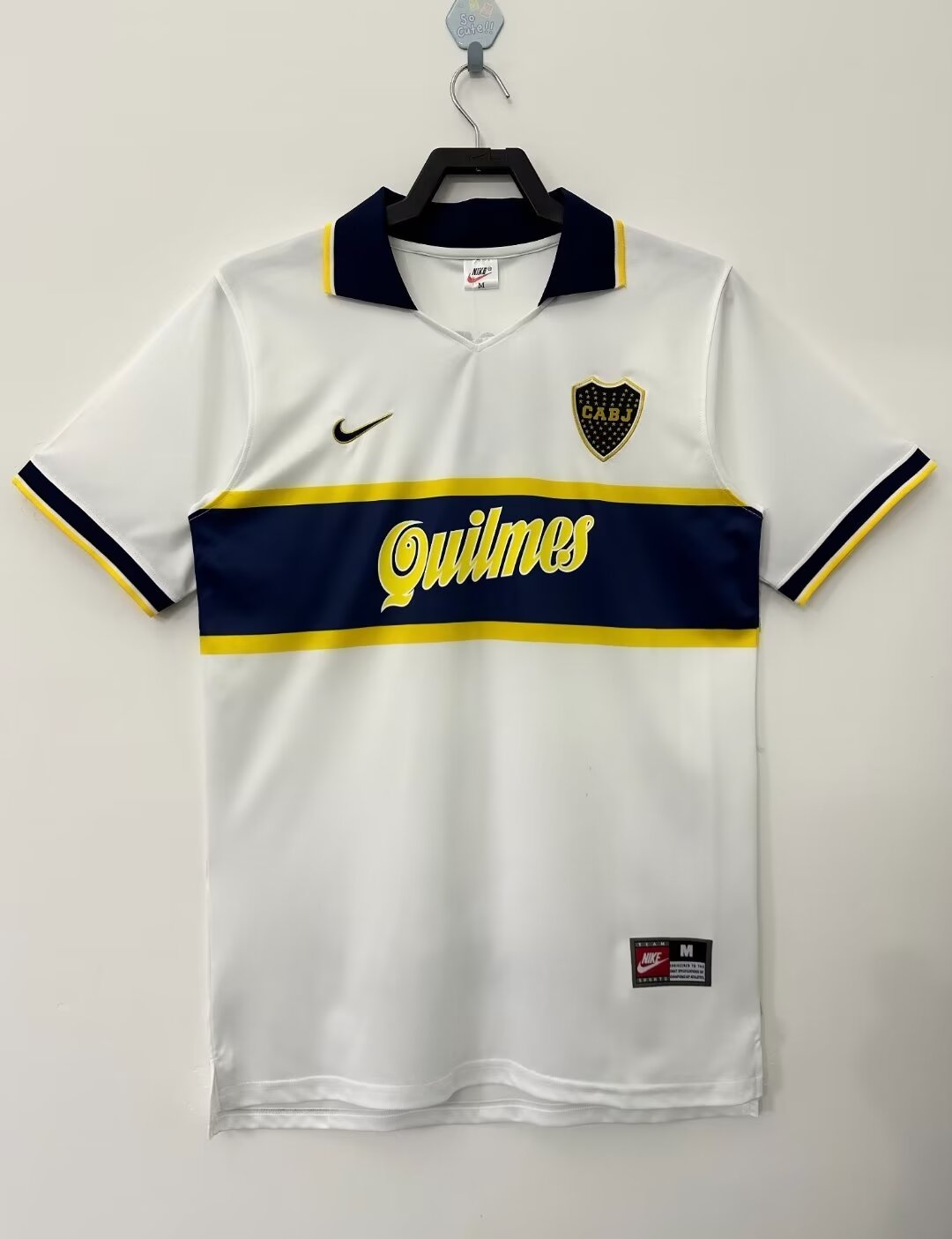 96/97 Boca Away Retro Soccer Jersey Thai Quality - leoleo123123