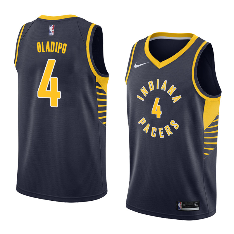 NBA Men Indiana Pacers Dark Blue #4 OLADIPO Jersey High Quality Name and Number Print - leoleo123123