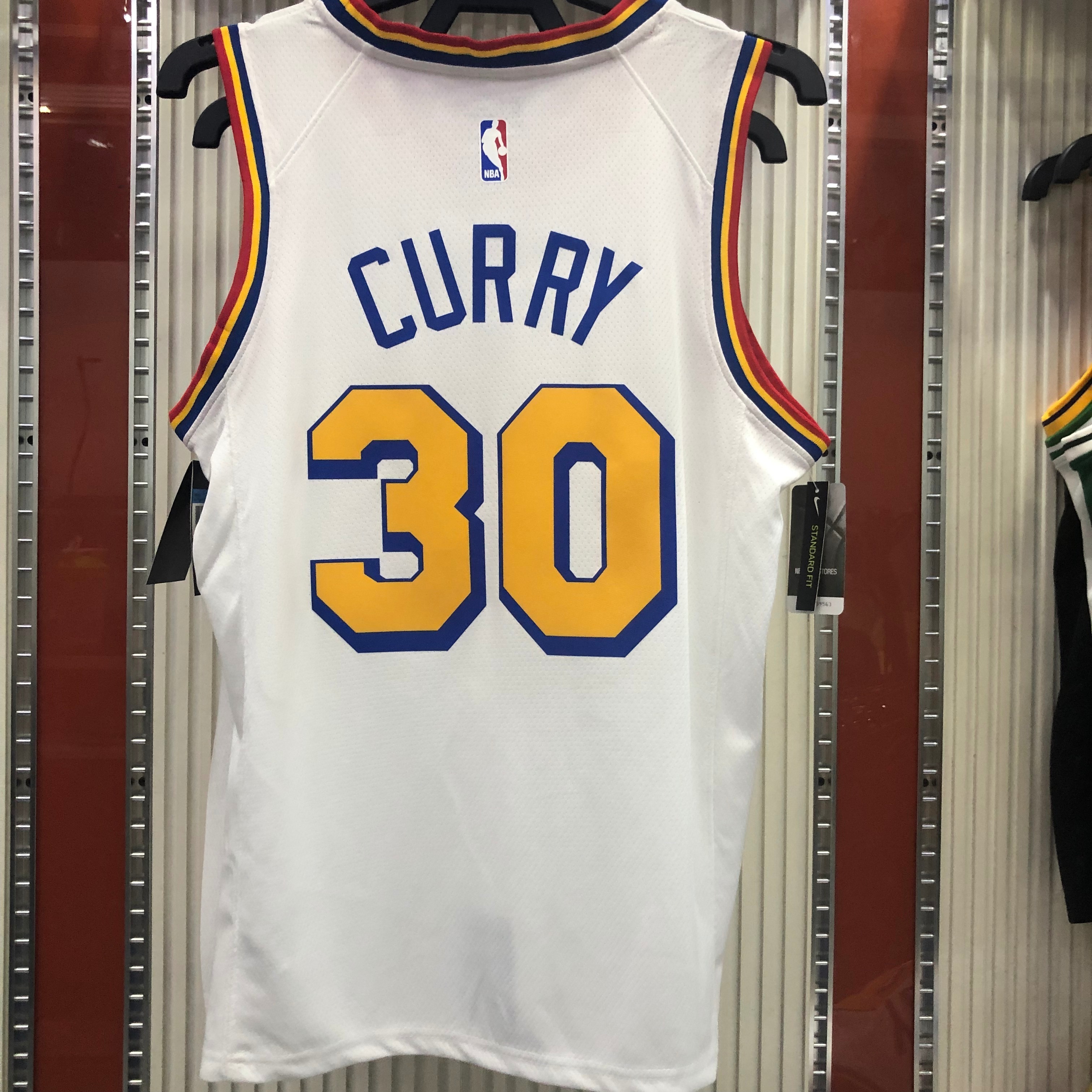 NBA Men Golden State Warriors New Model Retro White #30 CURRY Jersey High Quality Name and Number Print - leoleo123123