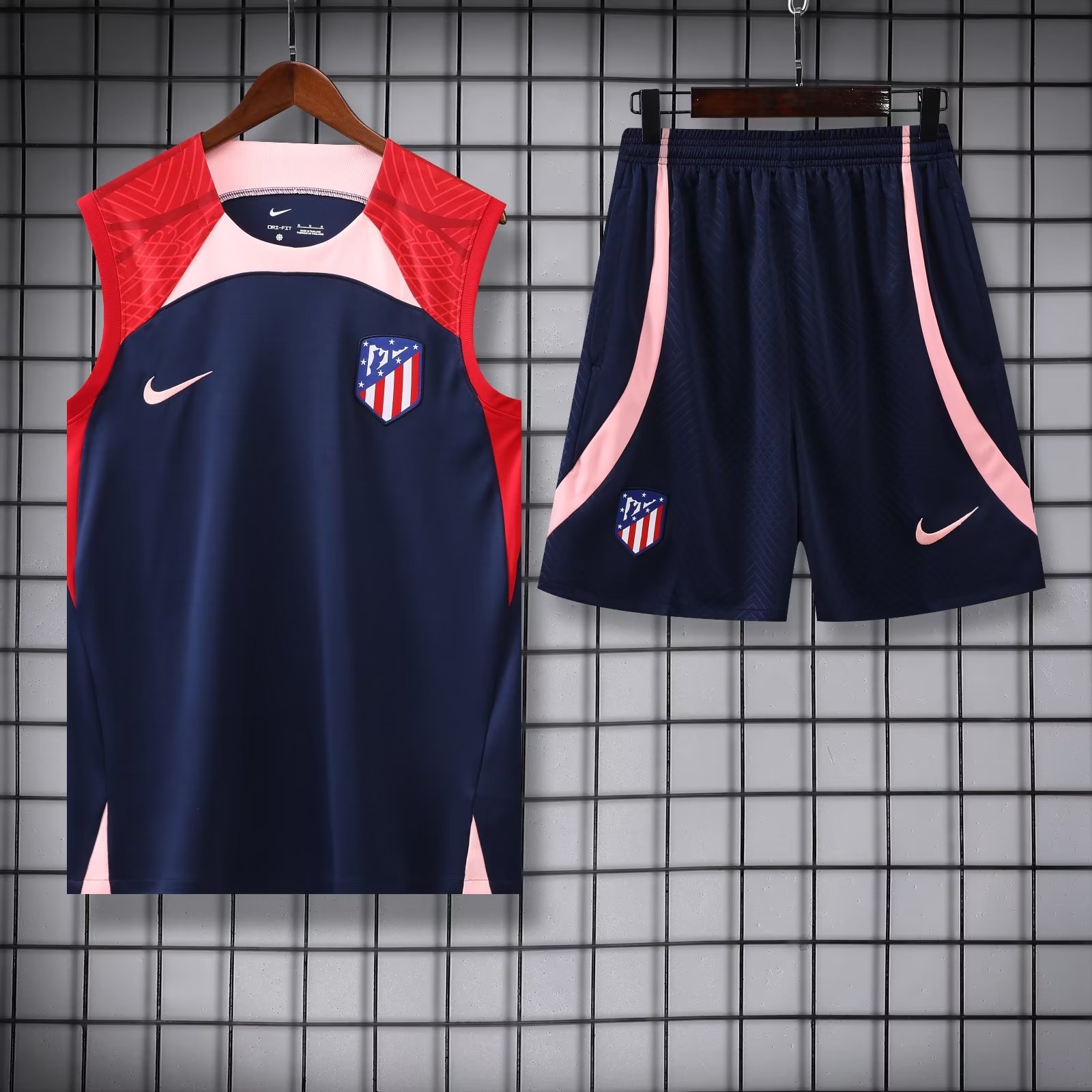 23/24 At Madrid Dark BlueTraining Vest Training suit - leoleo123123