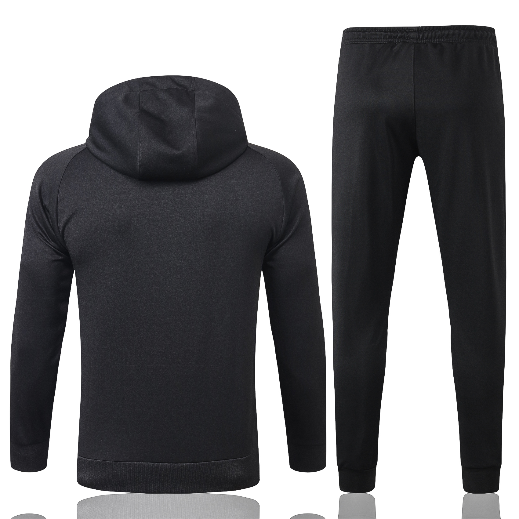 21-22 PSG Black Sweater Tracksuit with Cap Thai Quality - leoleo123123