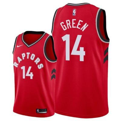 NBA Men Toronto Raptors Red #14 GREEN Jersey High Quality Name and Number Print - leoleo123123