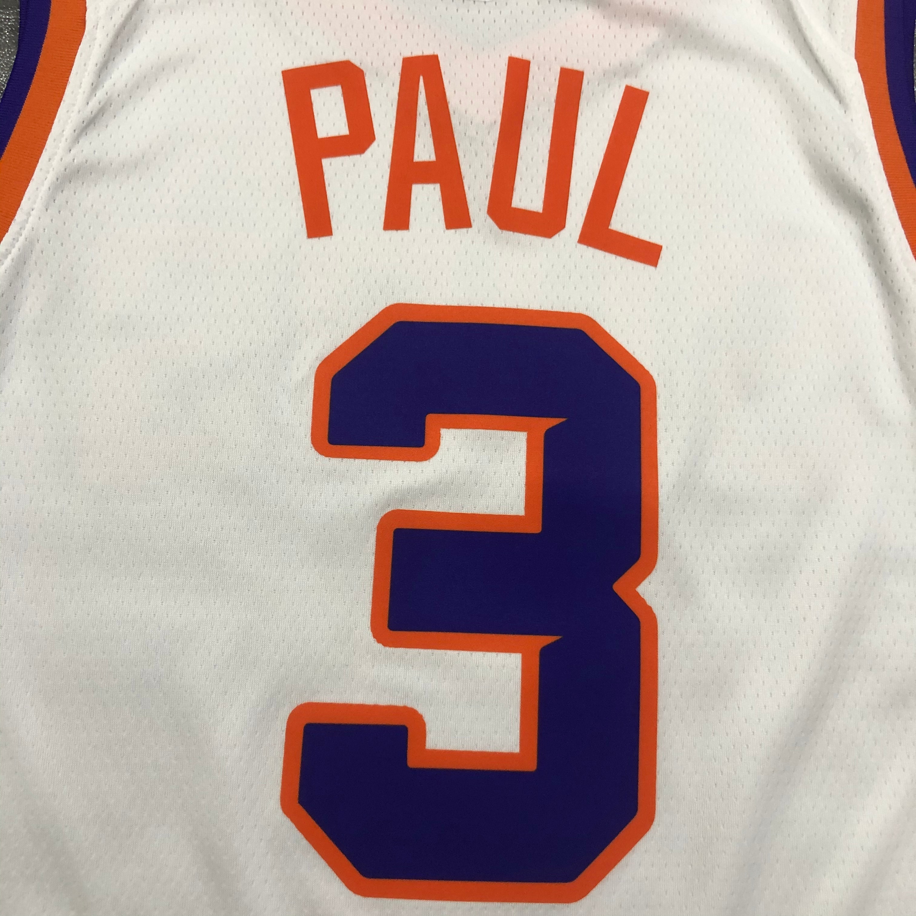 NBA Men Phoenix Suns White #3 PAUL Jersey High Quality Name and Number Print - leoleo123123