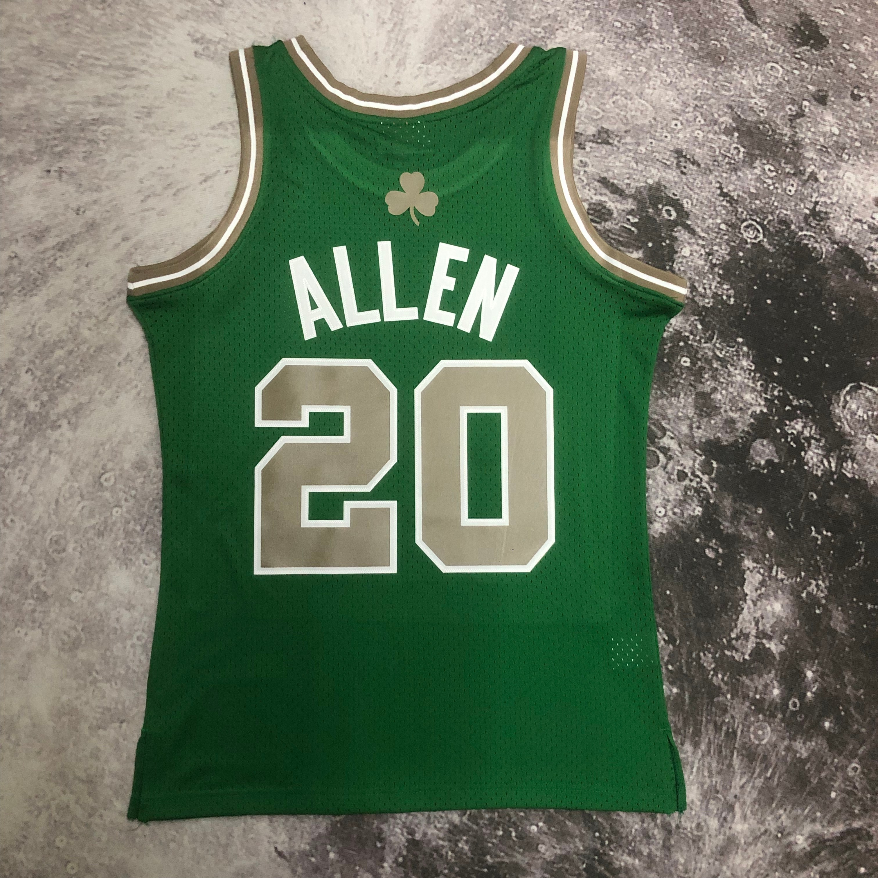 NBA Men Season 07-08 Boston Celtics Retro Green #20 ALLEN Jersey High Quality Name and Number Print - leoleo123123