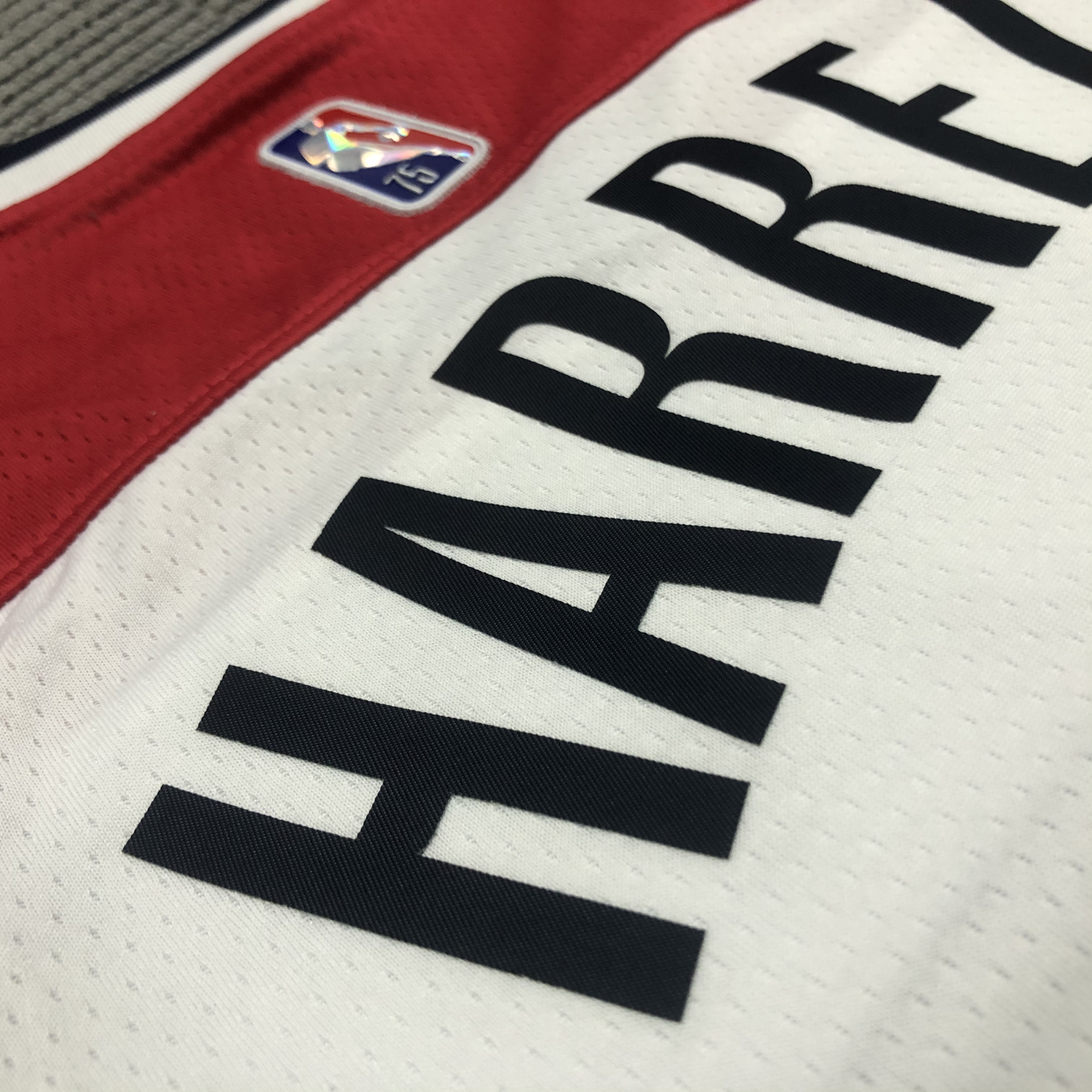 NBA 75th Anniversary Men Washington Wizards White #6 HARRELL Jersey High Quality Name and Number Print - leoleo123123