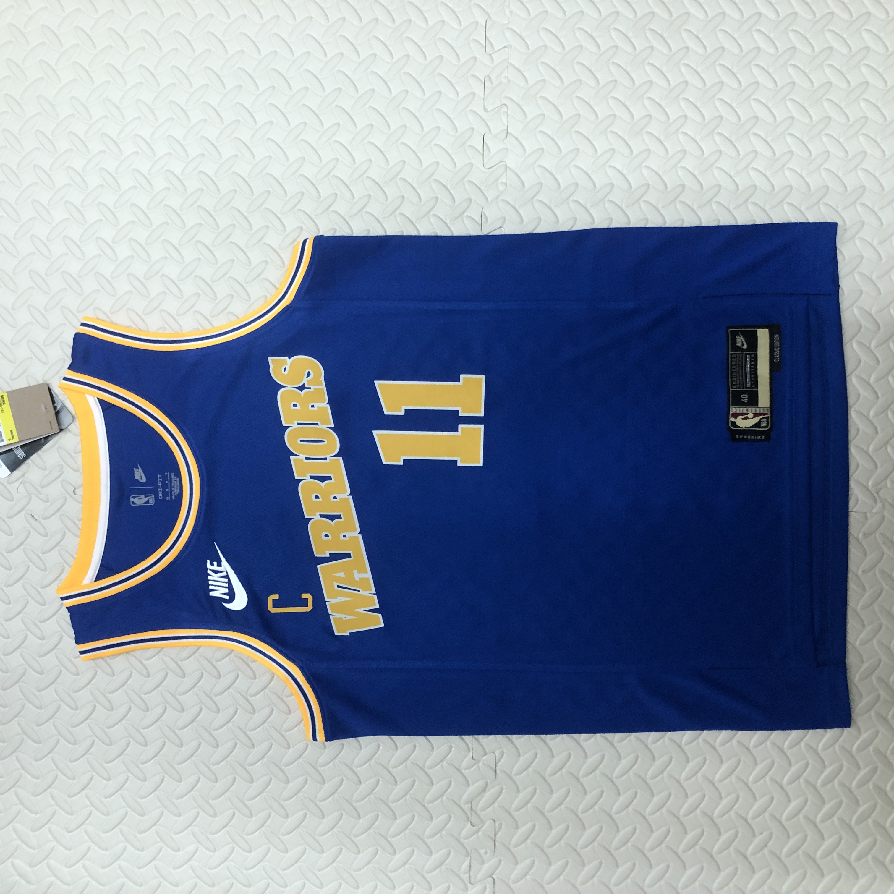 NBA Men Season 2023 Golden State Warriors Blue Retro #11 THOMPSON Jersey High Quality Name and Number Print - leoleo123123