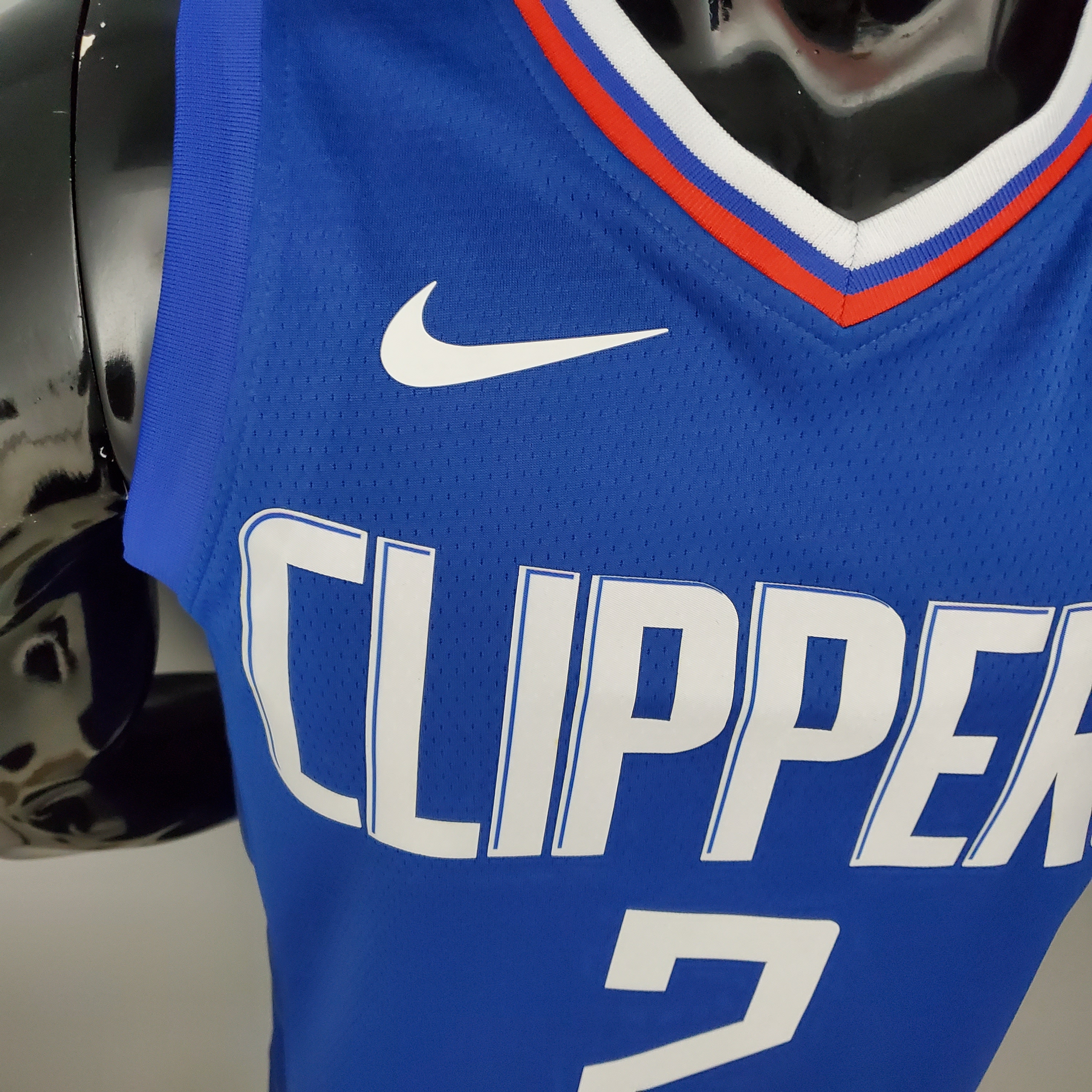 NBA Men Los Angeles Clippers Blue LEONARD#2 Jersey High Quality Name and Number Print - leoleo123123