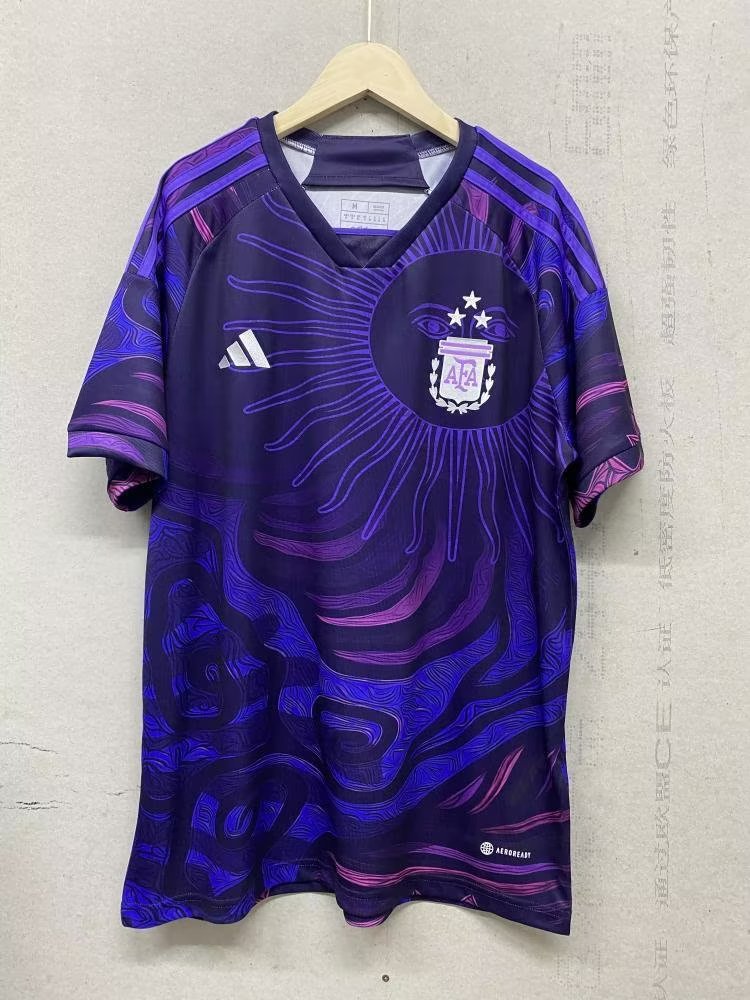 22/23 Argentina Special Purple Jersey With 3 Stars Fans Version - leoleo123123