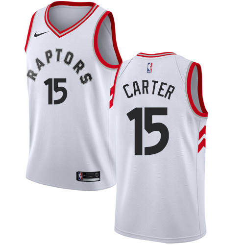 NBA Toronto Raptors #15 CARTER White Jersey High Quality Name and Number Print - leoleo123123