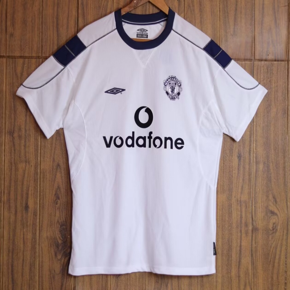 99/00 Man United White Retro Jersey - leoleo123123