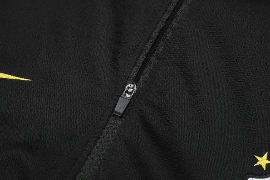 20-21 Brazil Black with Zipper Sweater Tracksuit Thai Quality - leoleo123123