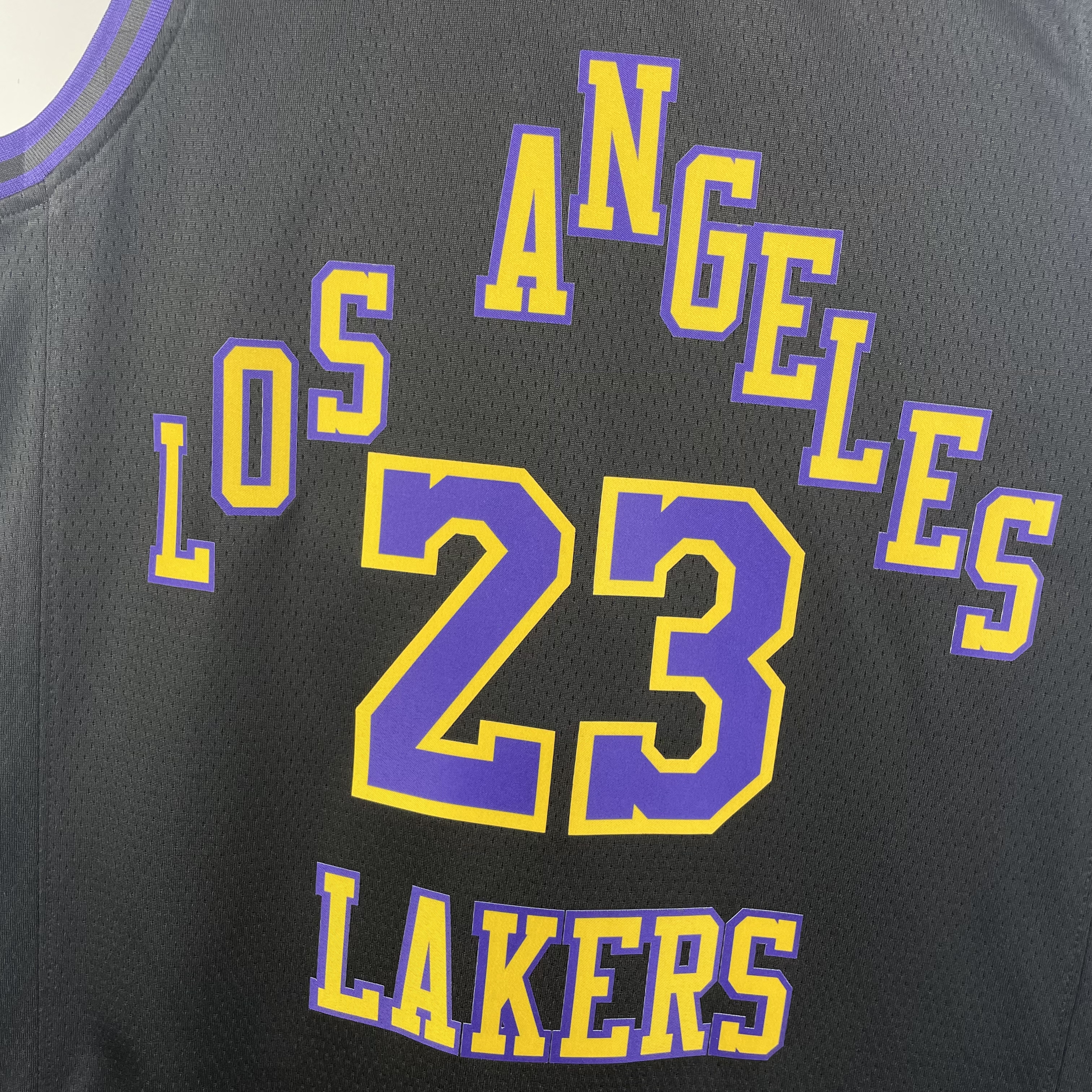 NBA Men 2024 Los Angeles Lakers Black City Version #23 JAMES Jersey High Quality Name and Number Print - leoleo123123
