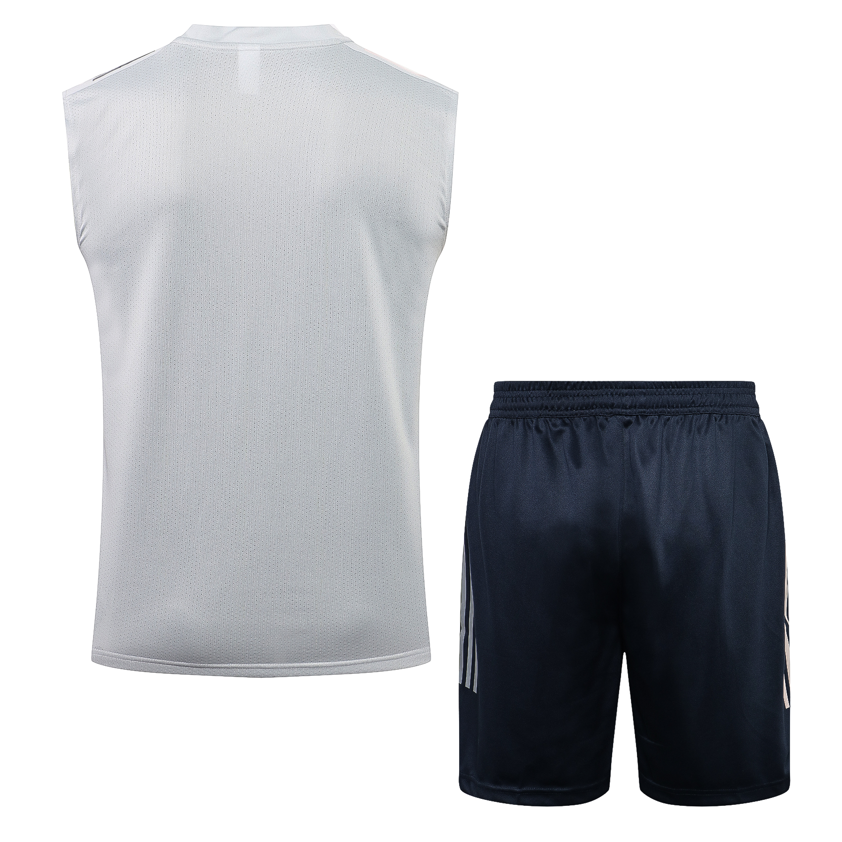 21/22 Juventus Light Grey Vest Training Set--Vest and Short Pant Training Tracksuit - leoleo123123