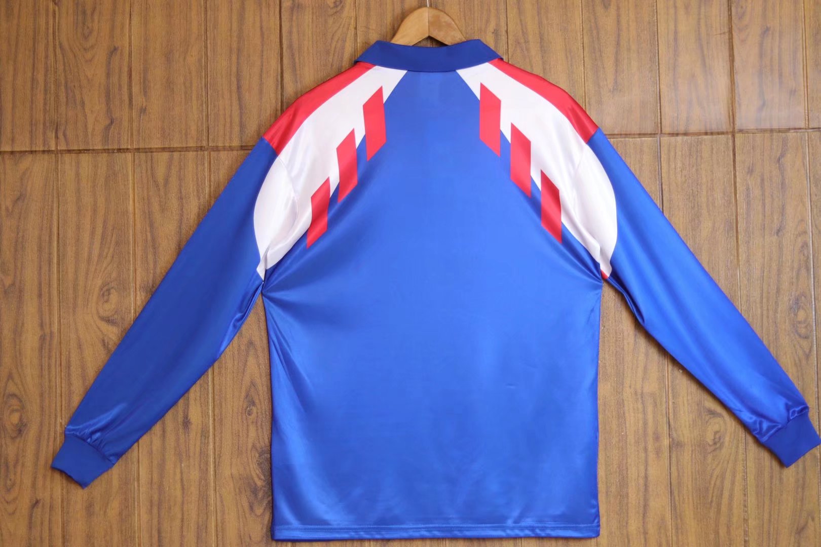 88/90 France Home Retro Jersey Long Sleeve - leoleo123123