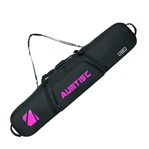 AUMTISC Snowboard Bag Padded for Travel Bag with Storage Compartments Shoulder Strap and Gear Pockets Available Length in 155 cm 165 cm - leoleo123123