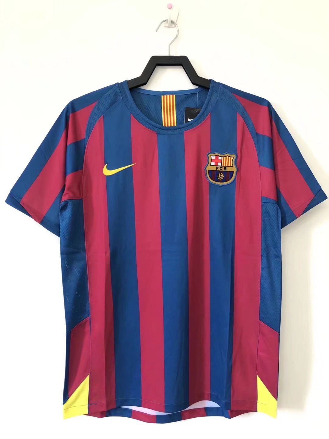 05-06 Barcelona Home Retro Jersey Lige Version - leoleo123123