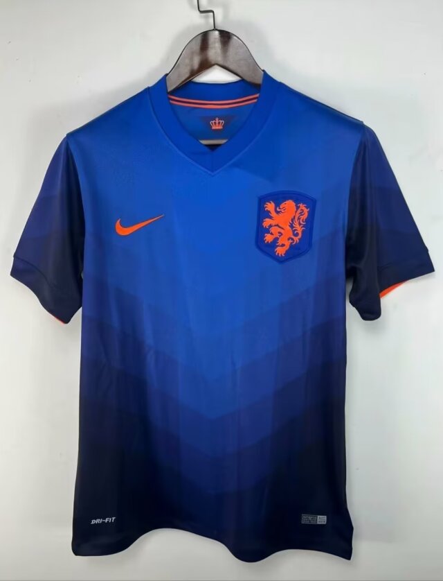 2014 Netherlands Holland Away Retro Jersey - leoleo123123