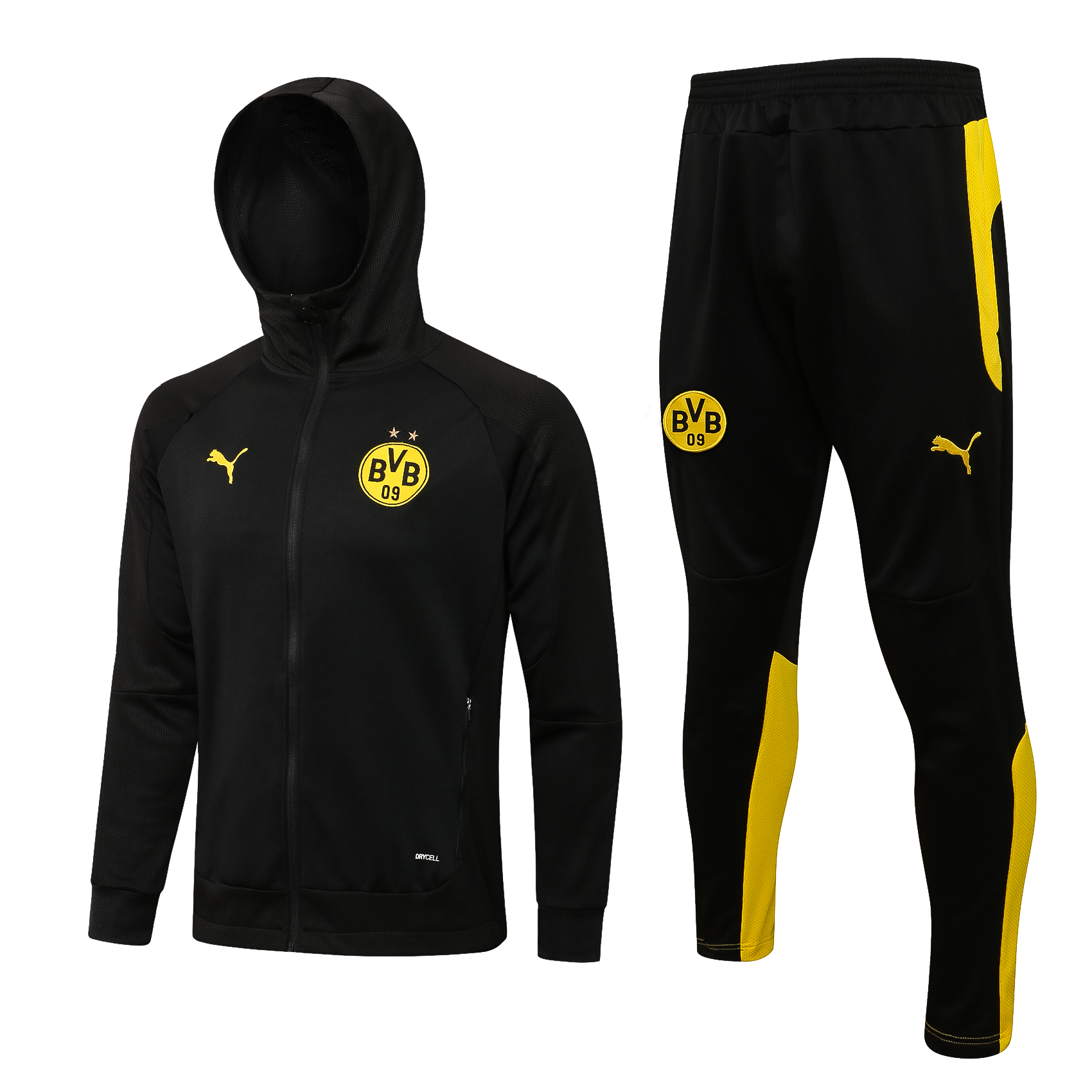 21-22 Dortmund Black Tracksuit with Cap Thai Quality - leoleo123123