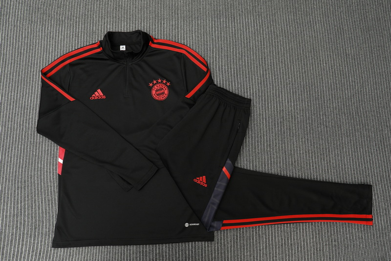 22/23 Bayern Munich Kids Black Sweater Tracksuit Thai Quality - leoleo123123