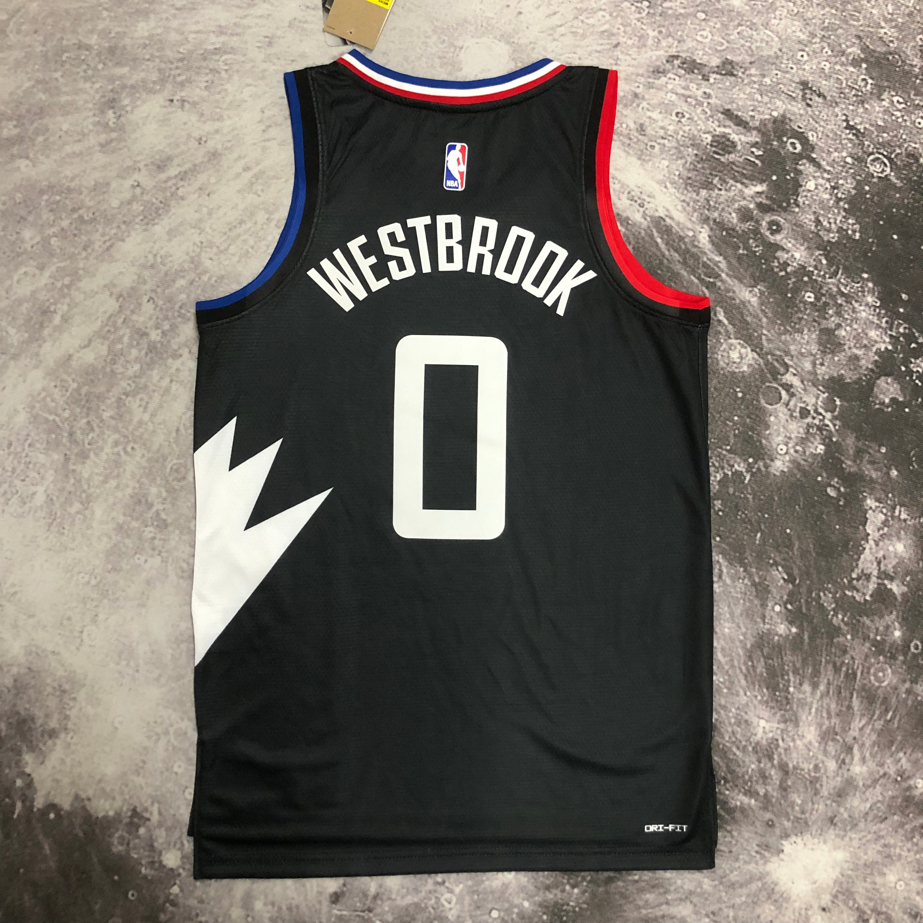 NBA Men 2023 Los Angeles Clippers Black with Jordan Logo #0 WESTBROOK Jersey High Quality Name and Number Print - leoleo123123
