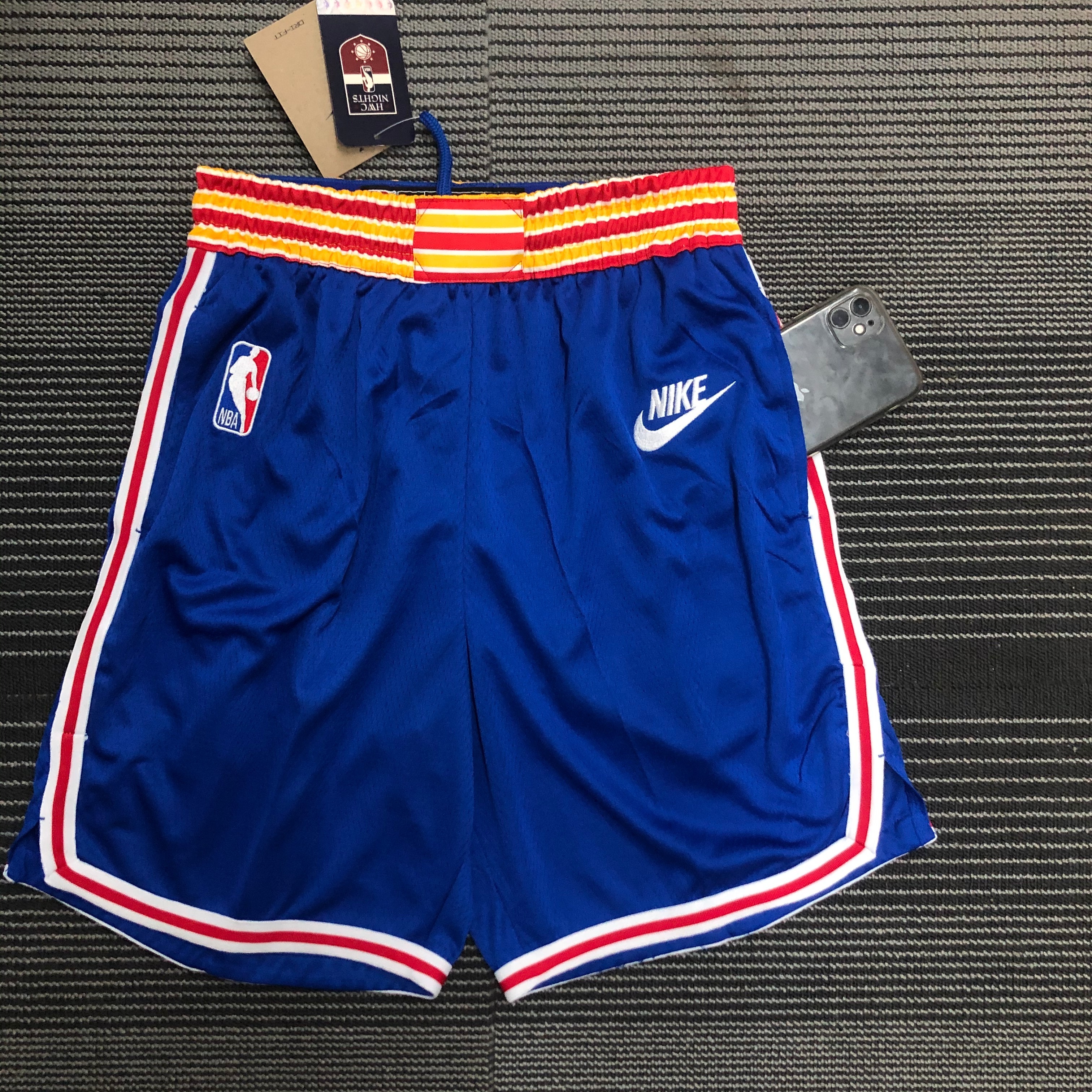 NBA Golden State Warriors Retro Blue Pant High Quality Name and Number Print - leoleo123123