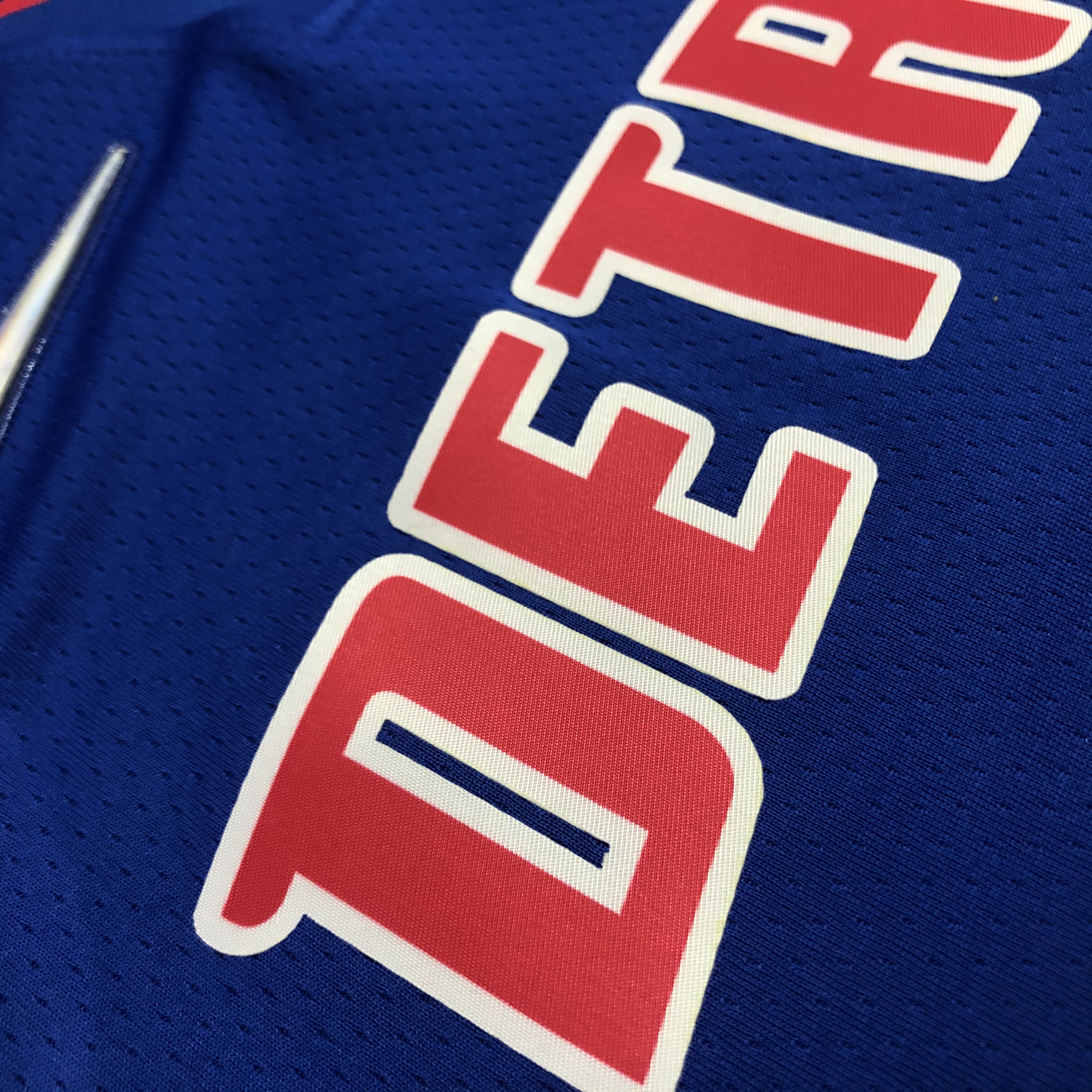 NBA 75th Anniversary Detroit Pistons Blue #1 IVERSON Jersey High Quality Name and Number Print - leoleo123123