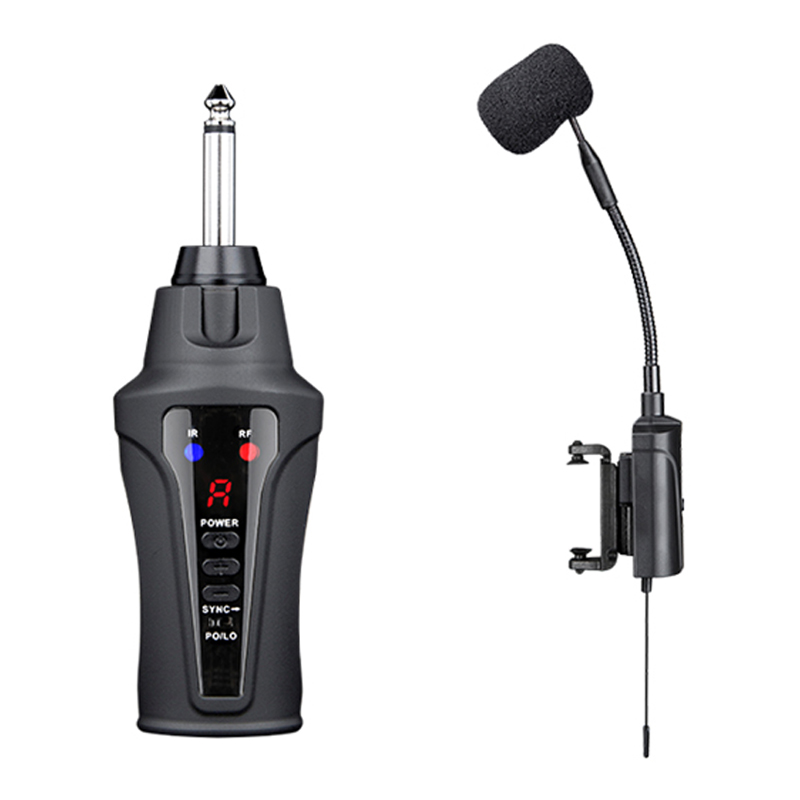 Violin Microphone Wireless Rechargeable UHF pickup System for Miking Violin Set Kit Contact Clamp String Instrument Radio Clip - leoleo123123
